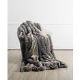 star home textil deken jakhals bijzonder zacht grijs