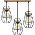 britop lighting hanglamp endorfina hanglamp, modern design, met chic eikenhout, duurzaam - fsc-gecertificeerd, made in eu zwart