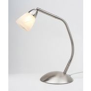 spot light led-tafellamp easyfix ledverlichting geïntegreerd, met flexibele arm, lamp van metaal. zilver