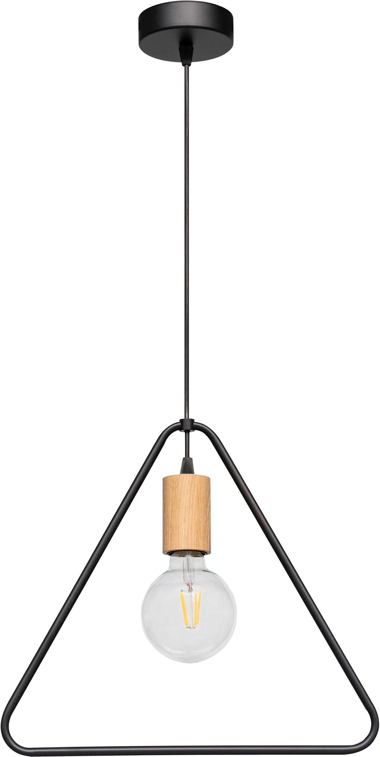 SPOT Light Hanglamp CARSTEN WOOD Hanglamp, moderne lamp van metaal en eikenhout, bijpassende LM E27/exclusief, Made in Europe