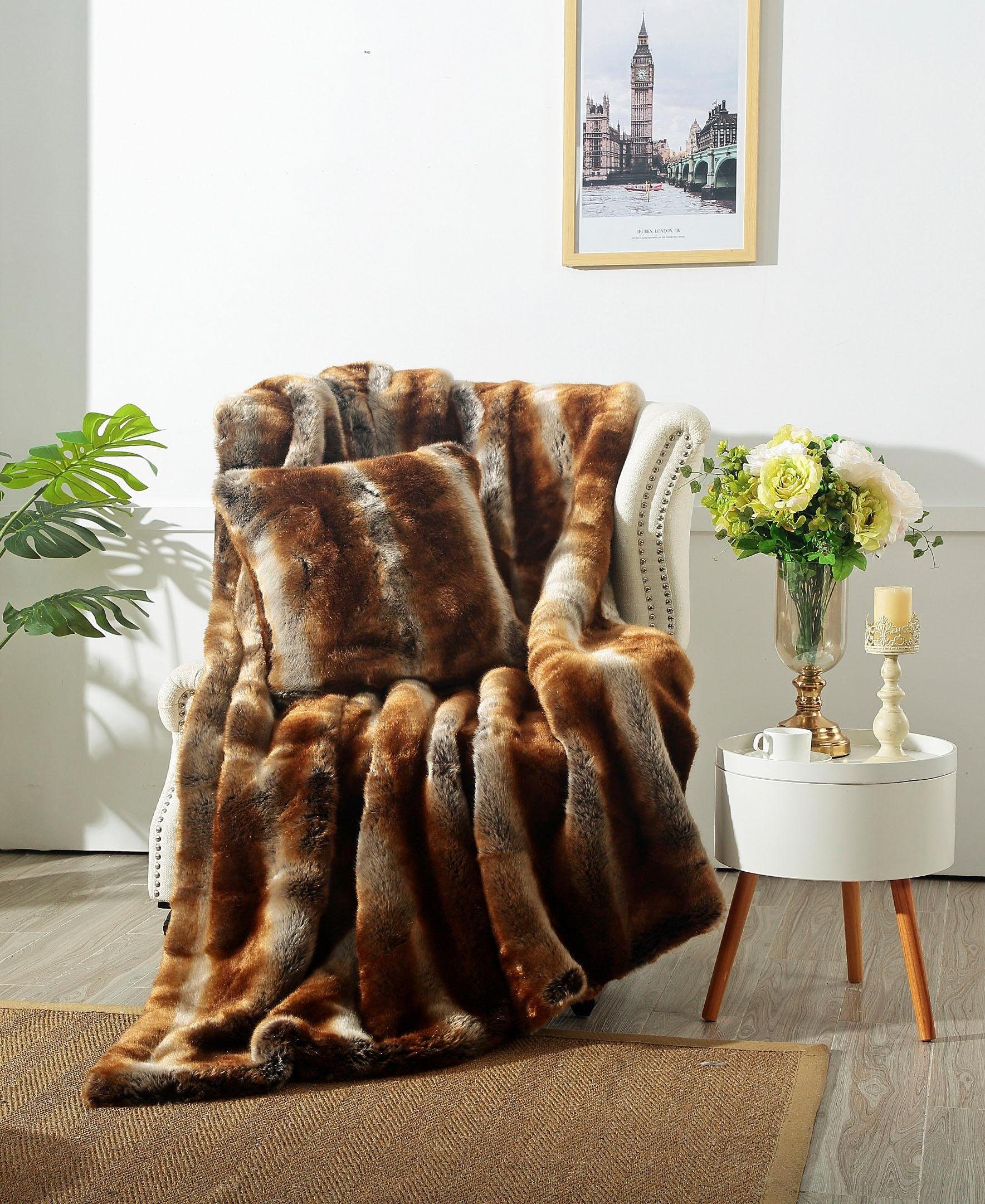 Star Home Textil Deken Zobel van bijzonder zacht materiaal, knuffeldeken
