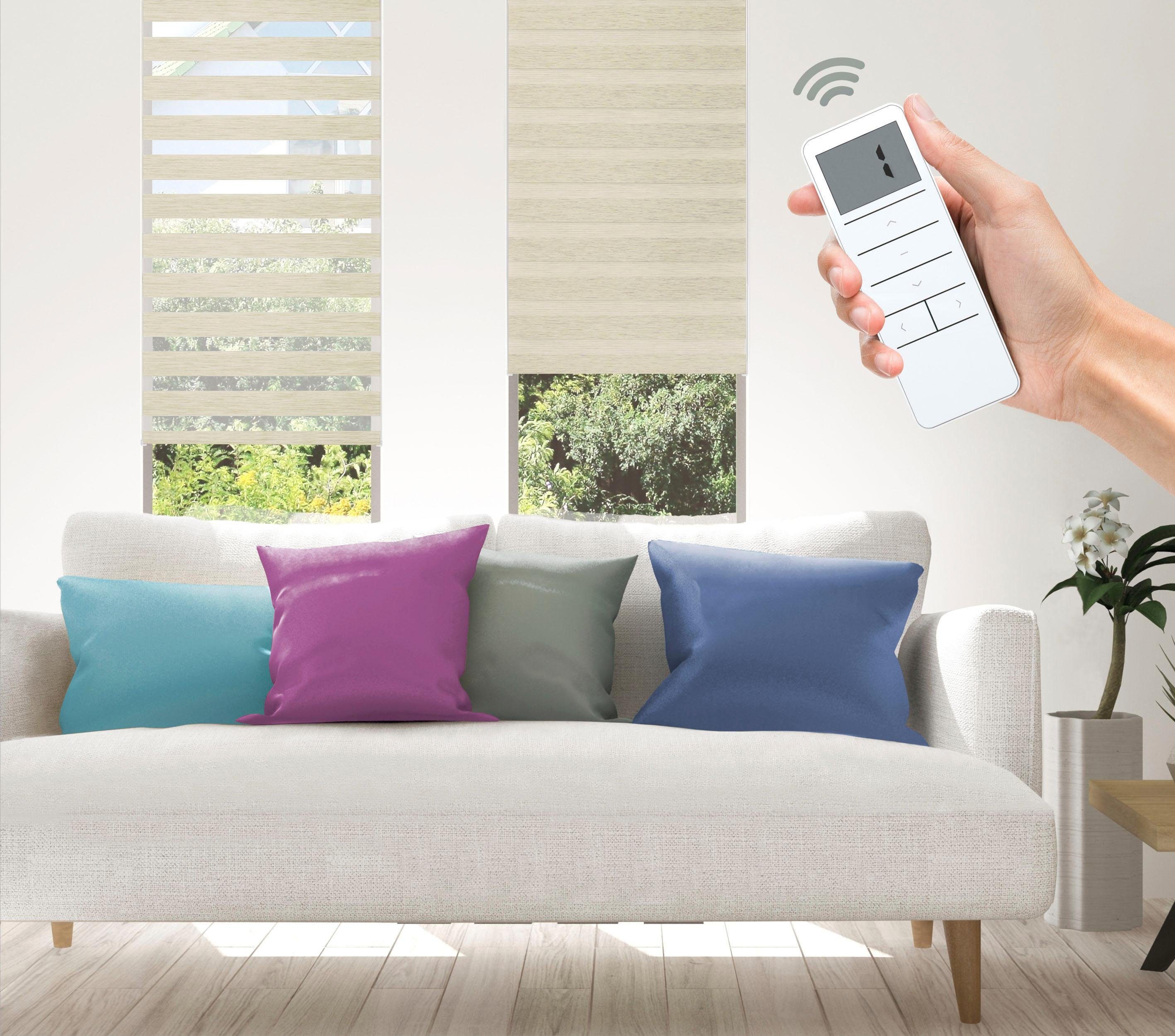 Good Life Elektrisch rolgordijn Wood - Smart Home met afstandsbediening (4 stuks)