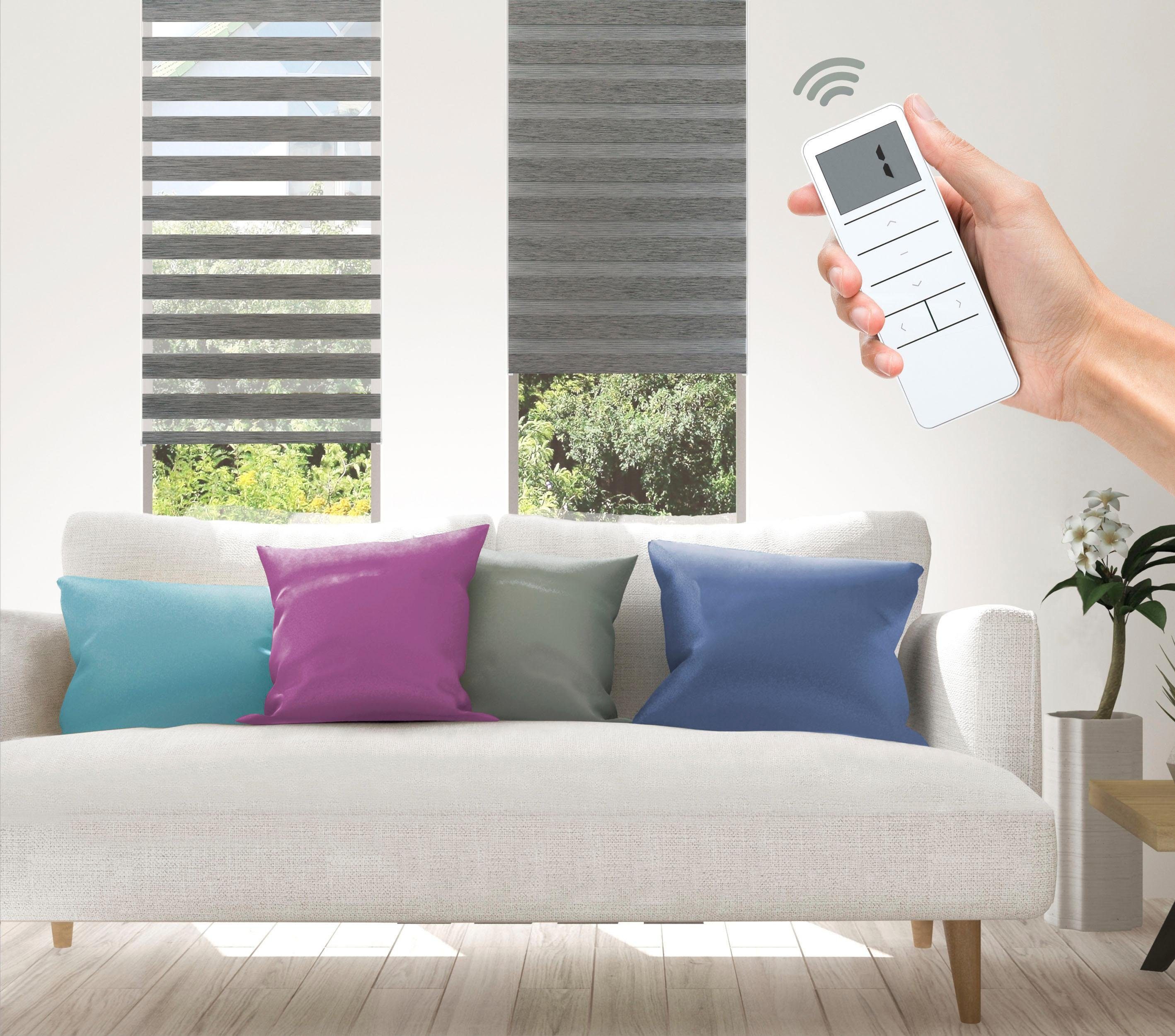 Good Life Elektrisch rolgordijn Wood - Smart Home met afstandsbediening (4 stuks)