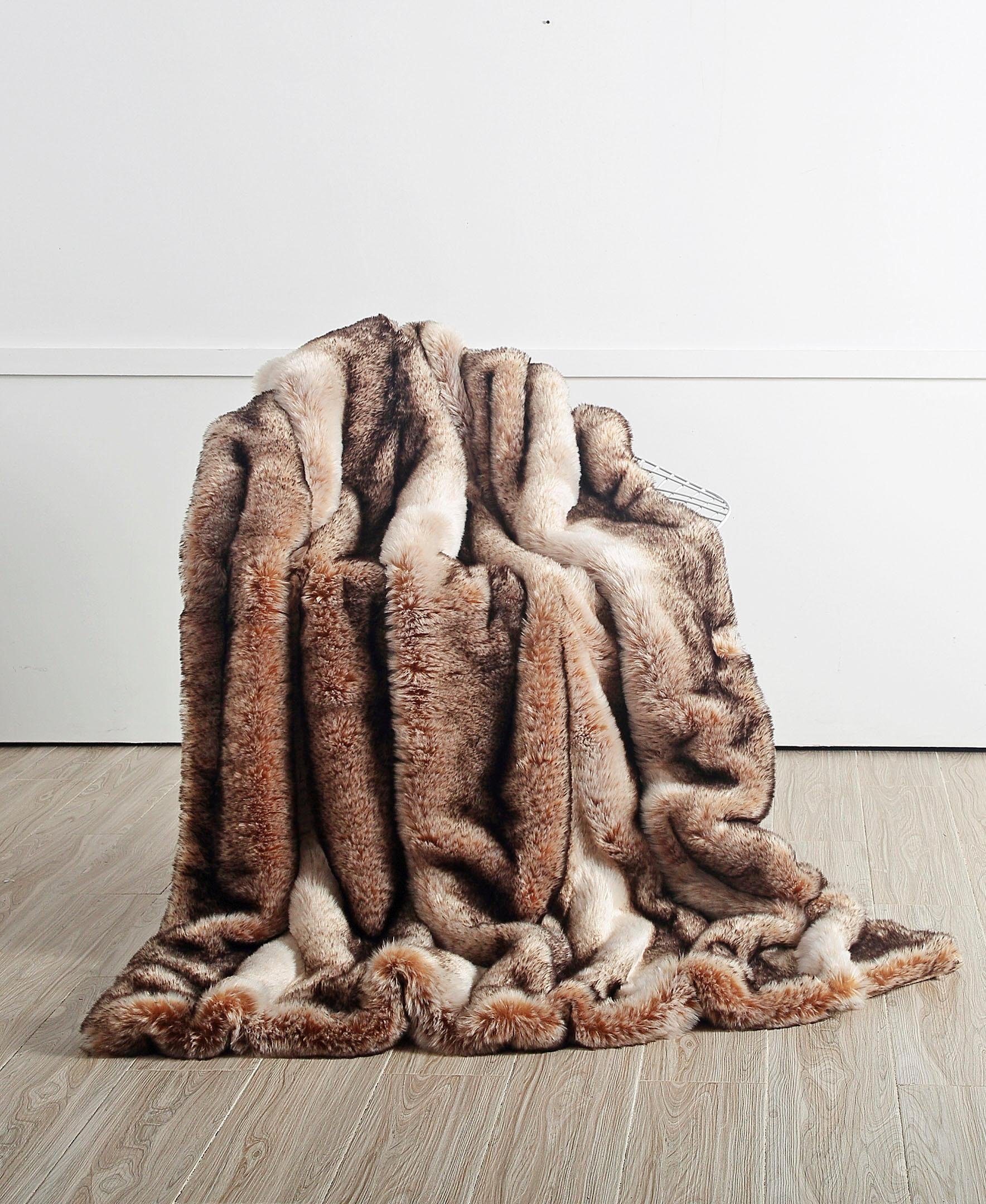 star home textil deken nutria bijzonder zacht, knuffeldeken bruin