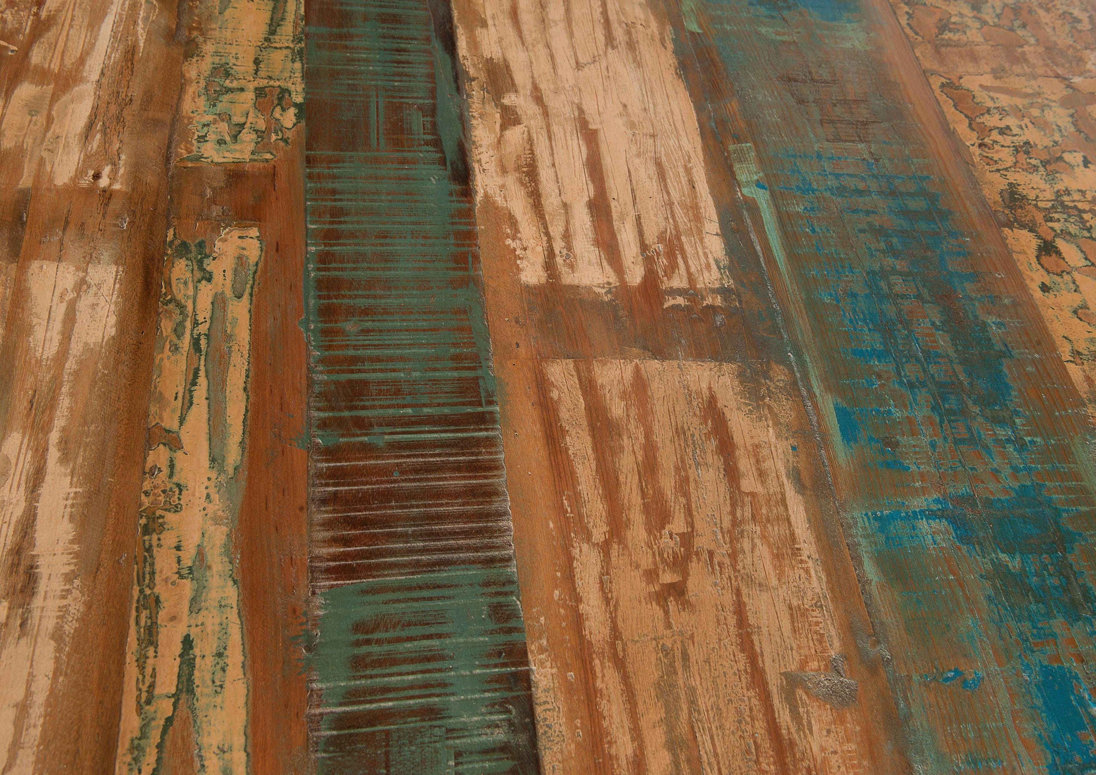 SIT Tafelblad van gerecycled gebruikt hout, in vintage-look