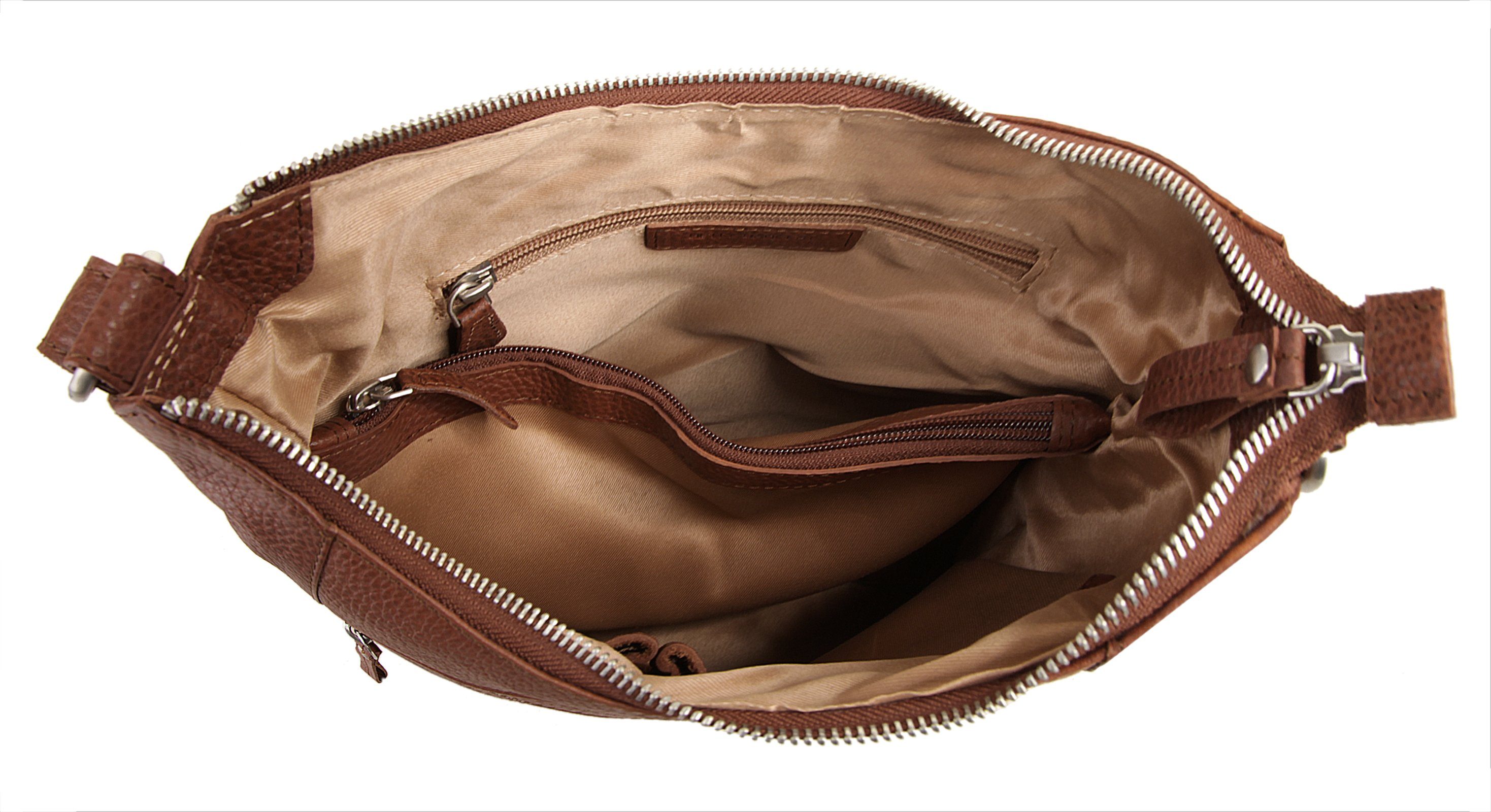 Betty Barclay Schoudertas echt leder