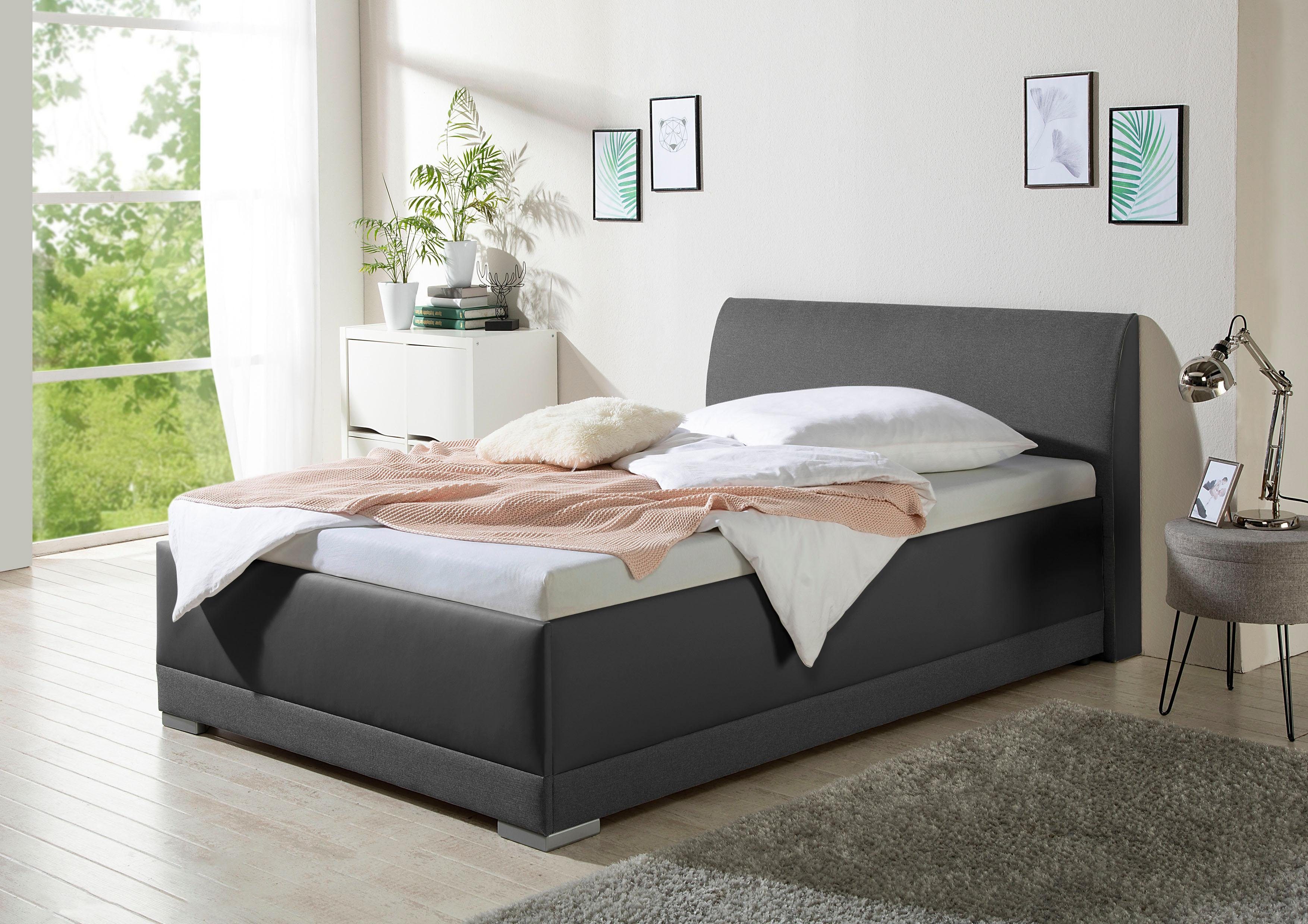 Maintal Gestoffeerd bed Makana met bedlade, ook beschikbaar in h4