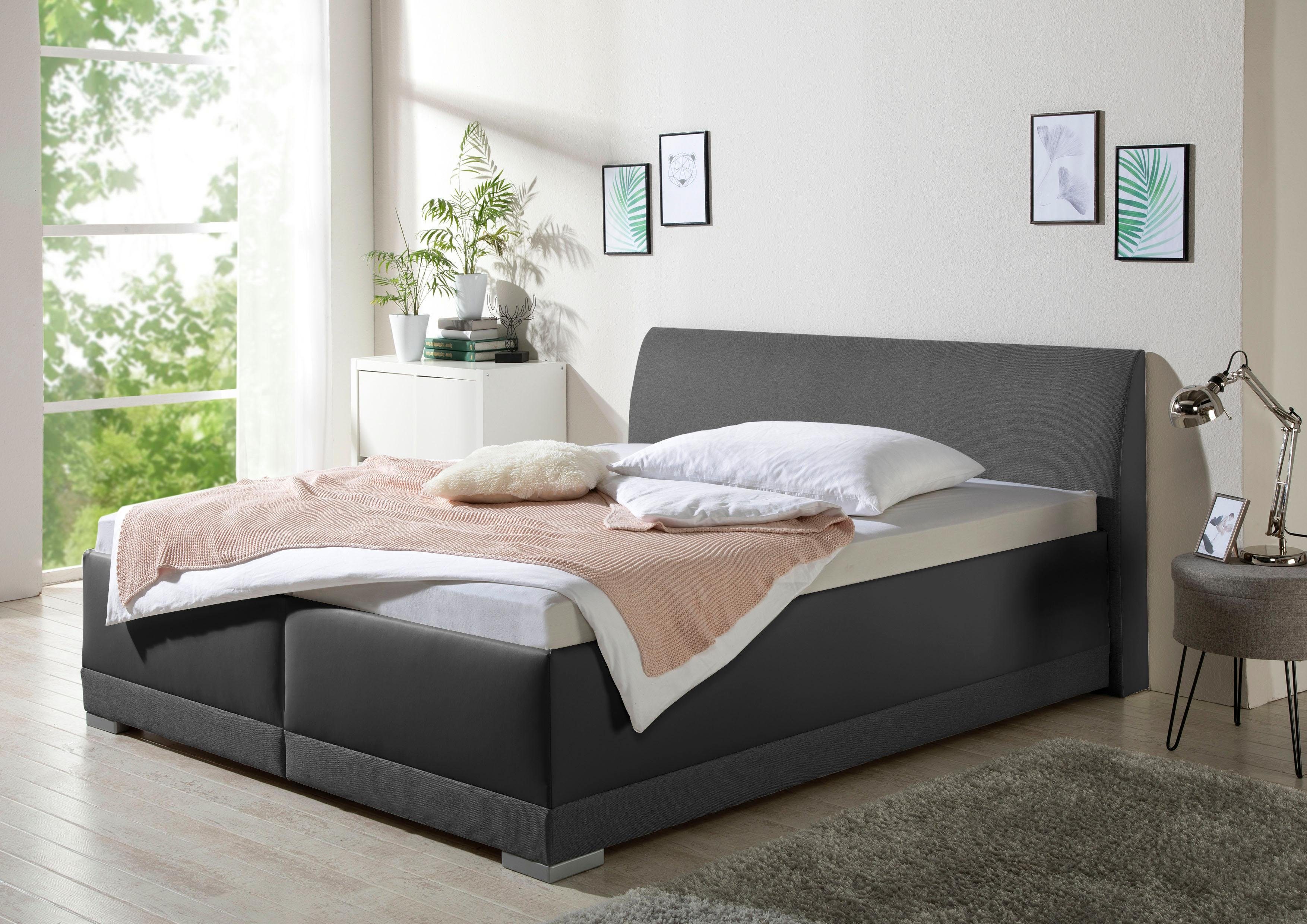 Maintal Gestoffeerd bed Makana met bedlade, ook beschikbaar in h4