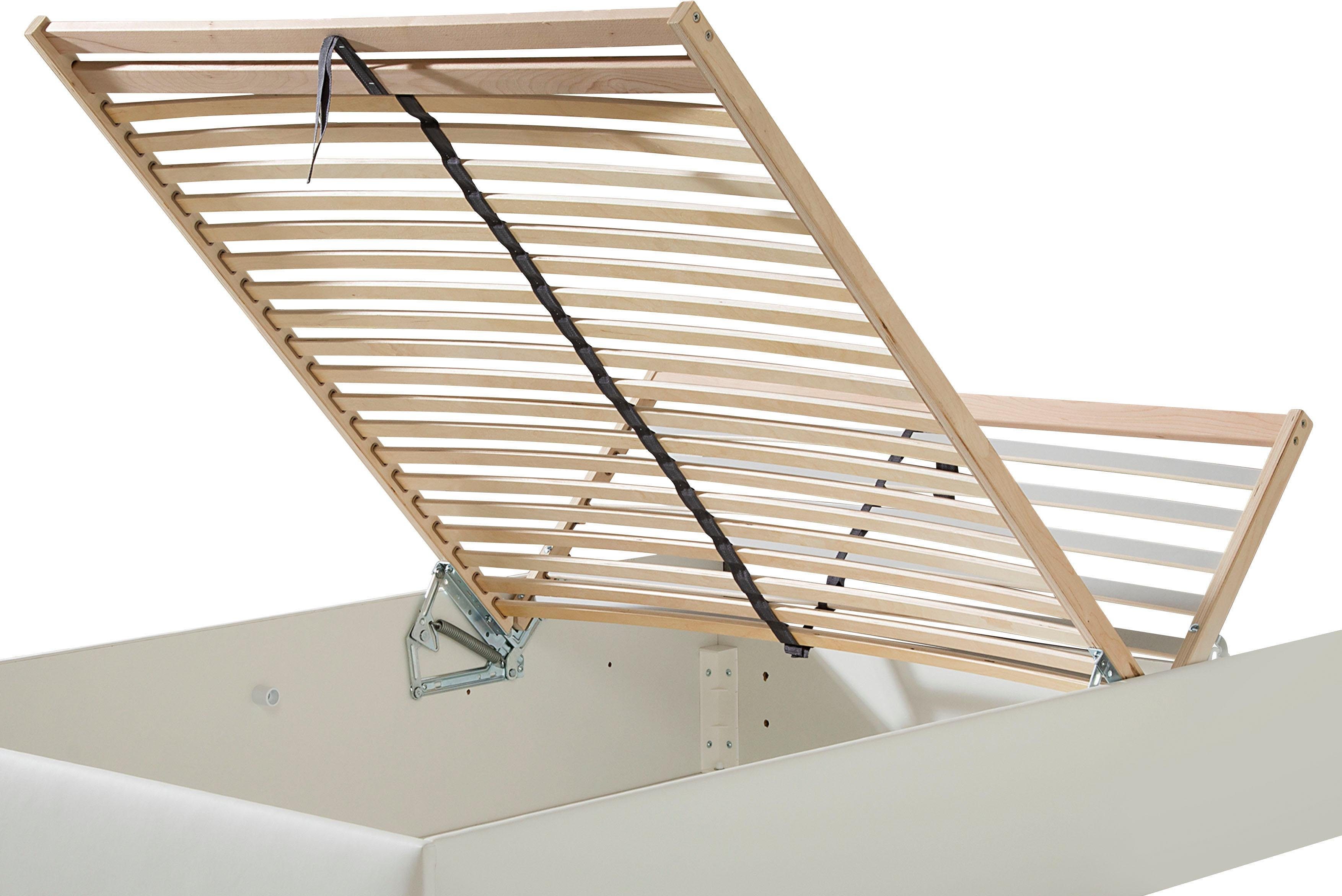 Maintal Gestoffeerd bed Makana met bedlade, ook beschikbaar in h4