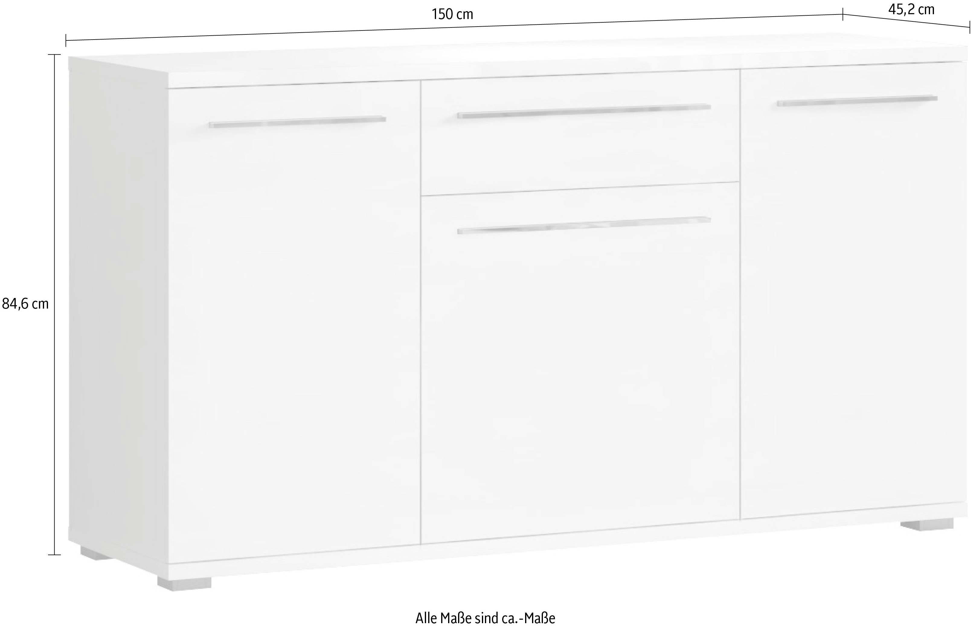 Places of Style Kast Piano UV-gecoat, soft close-functie