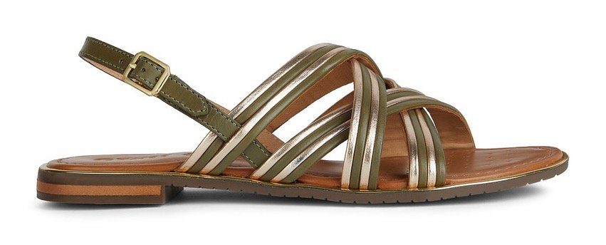 Geox Sandalen D SOZY PLUS G , zomerschoen, sandaal, blokhak, met verstelbare bandjes