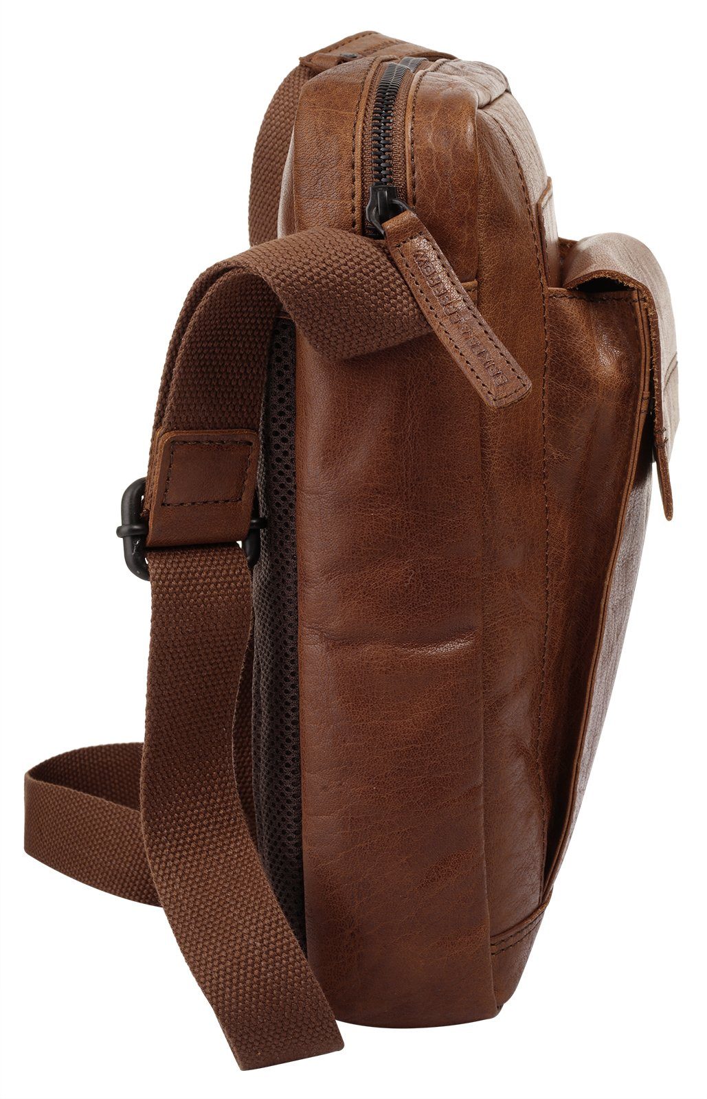 Spikes & Sparrow Schoudertas echt leder