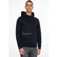 tommy hilfiger hoodie pocket placement hoody blauw
