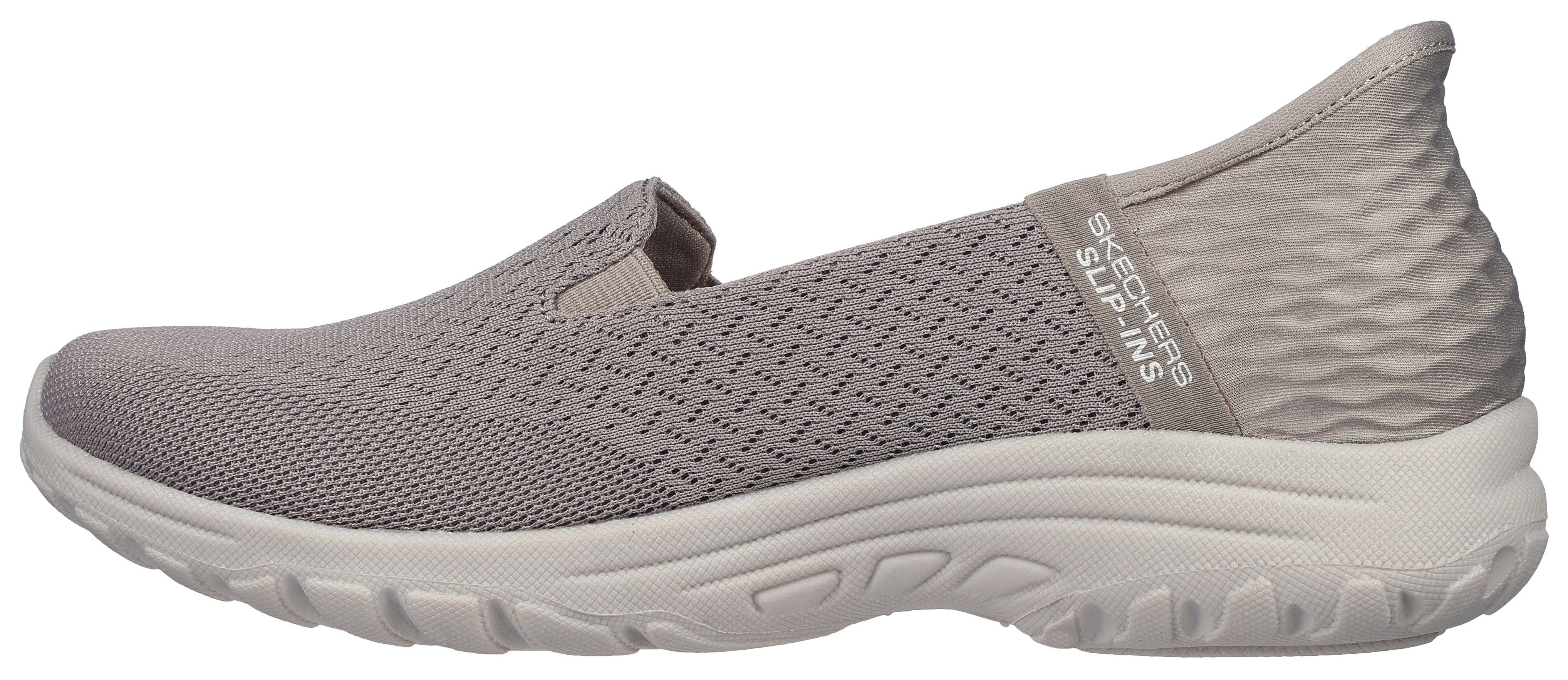 Skechers Slip-on sneakers REGGAE FEST 2.0-GUIDING LIGHT Instapschoenen, slippers, vrijetijdsschoenen met gepolsterde schacht