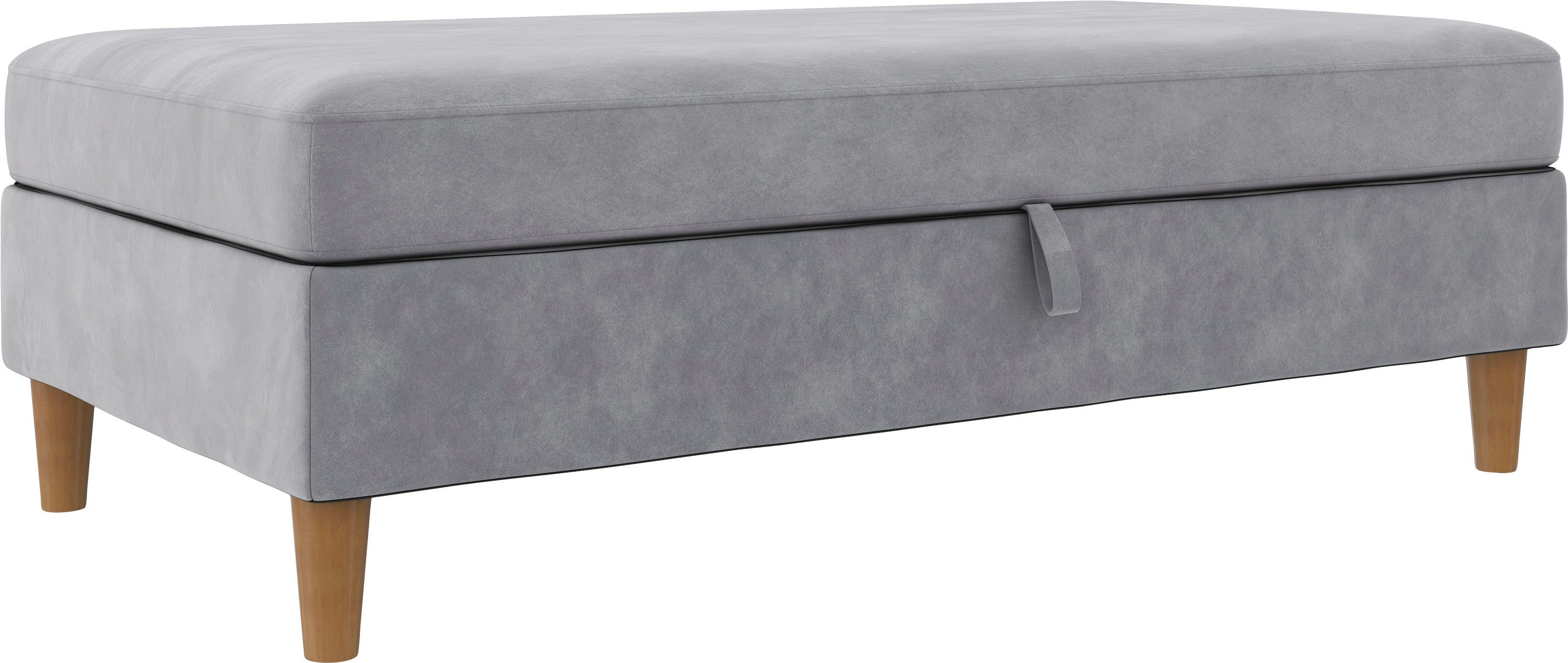 Dorel Home Hocker met bergruimte Lilly met bergruimte, vrij in ruimte plaatsbaar, zithoogte 43 cm (1 stuk)