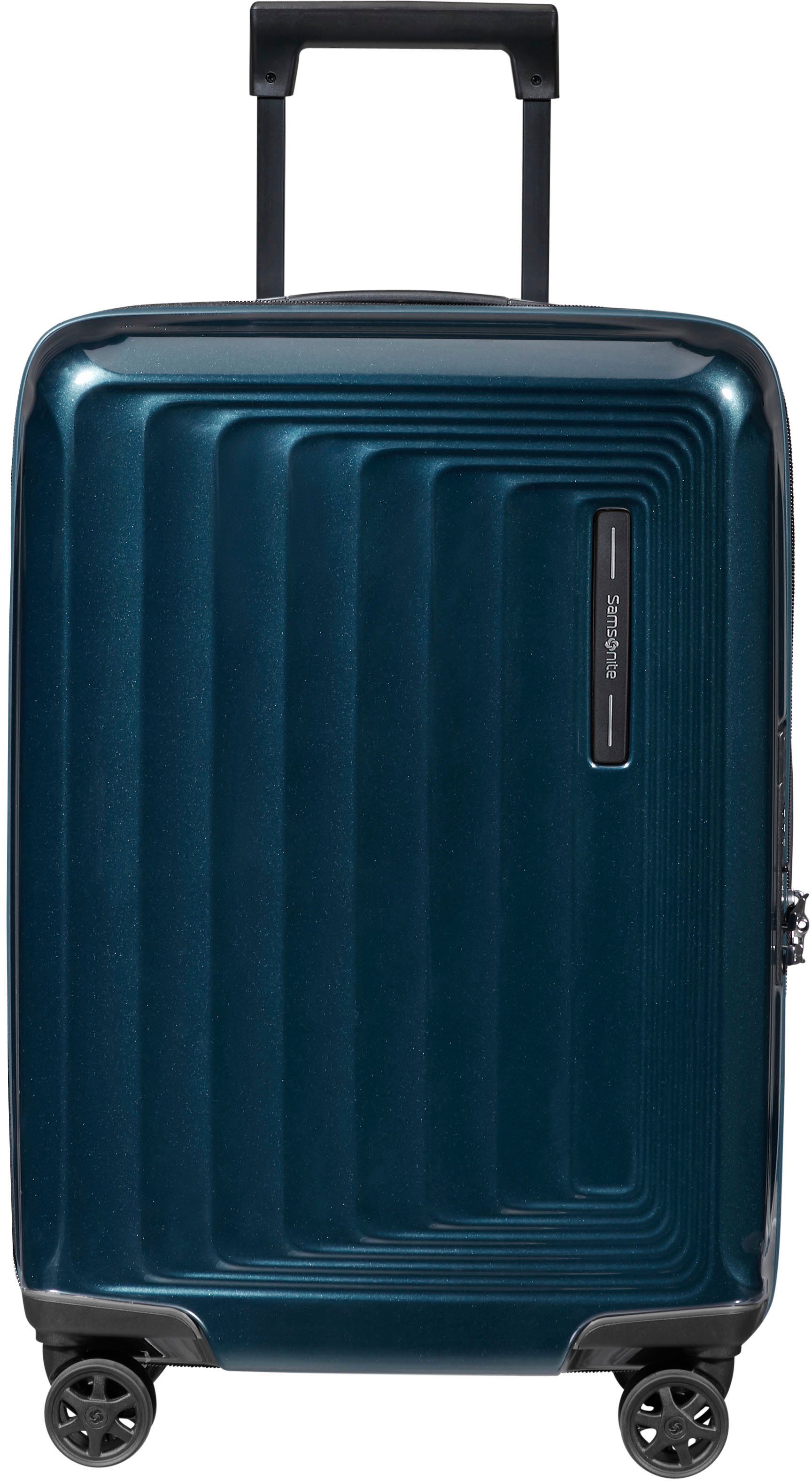 Samsonite Nuon Spinner 55 Exp metallic dark blue Harde Koffer