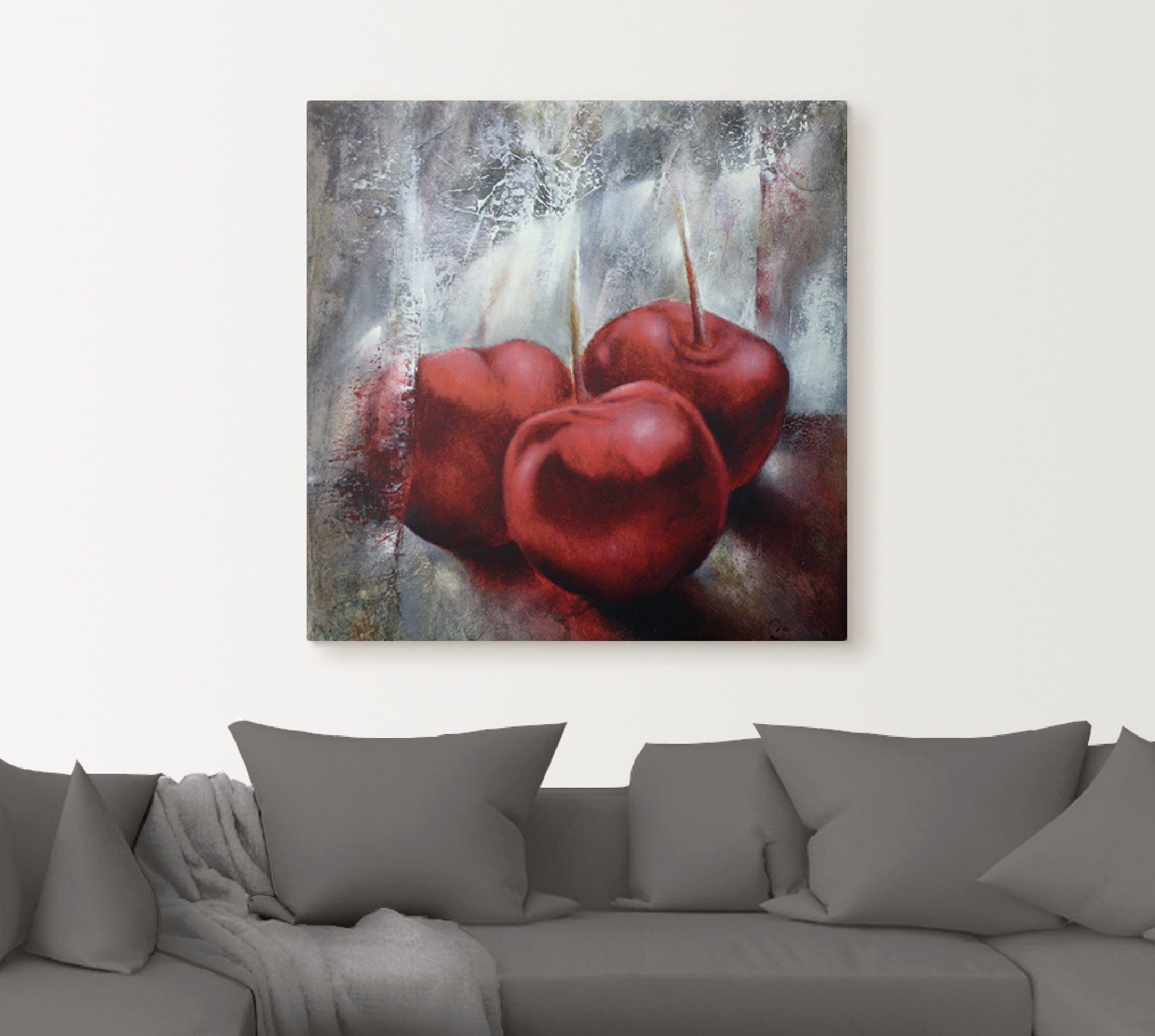 Artland Artprint Kersen als artprint op linnen, poster in verschillende formaten maten