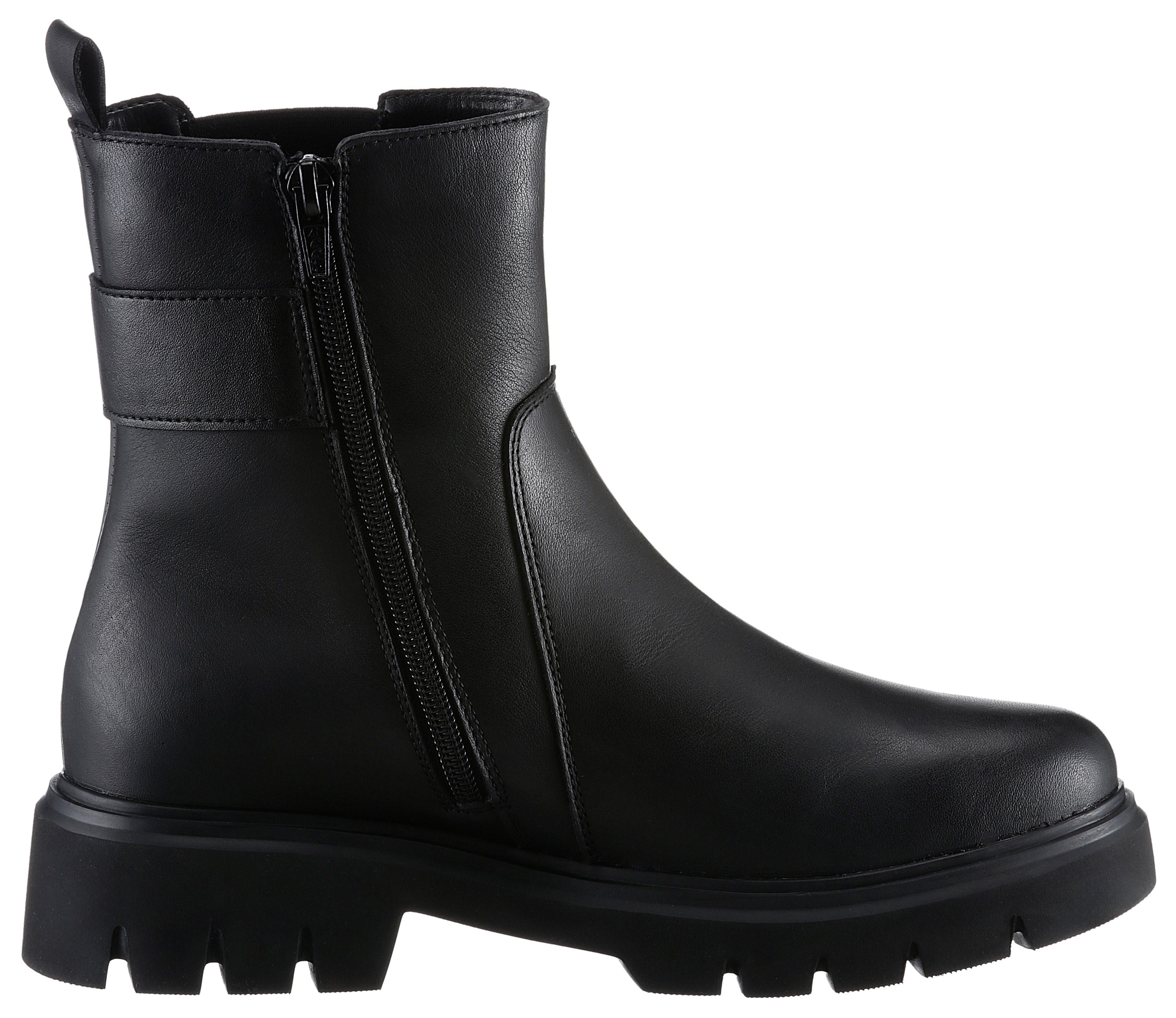 Remonte Chelsea-boots blokhak, businessmode, enkellaars met mooie decoratieve gesp