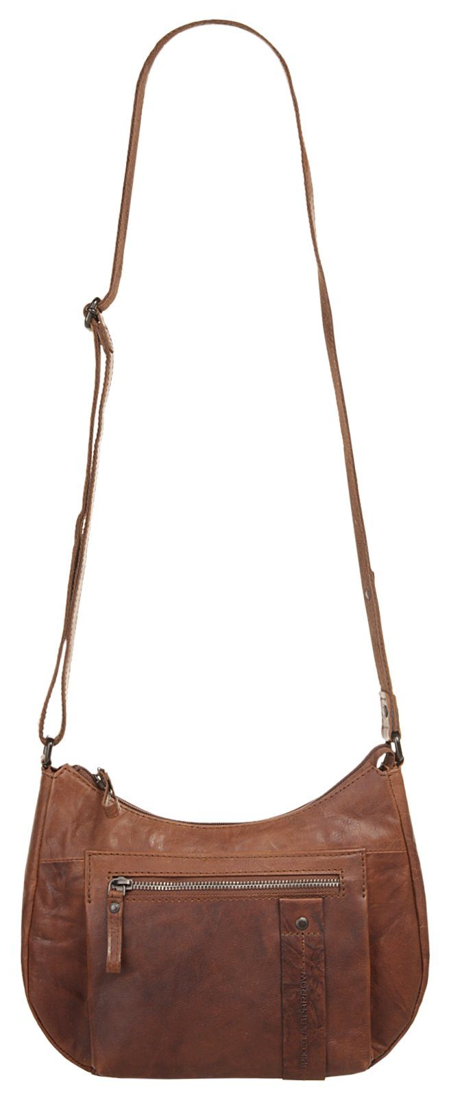 Spikes & Sparrow Schoudertas echt leder