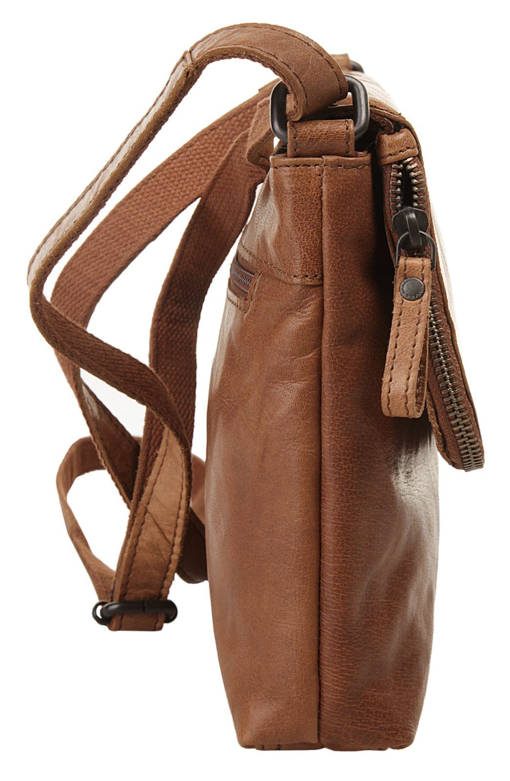 Spikes & Sparrow Schoudertas echt leder