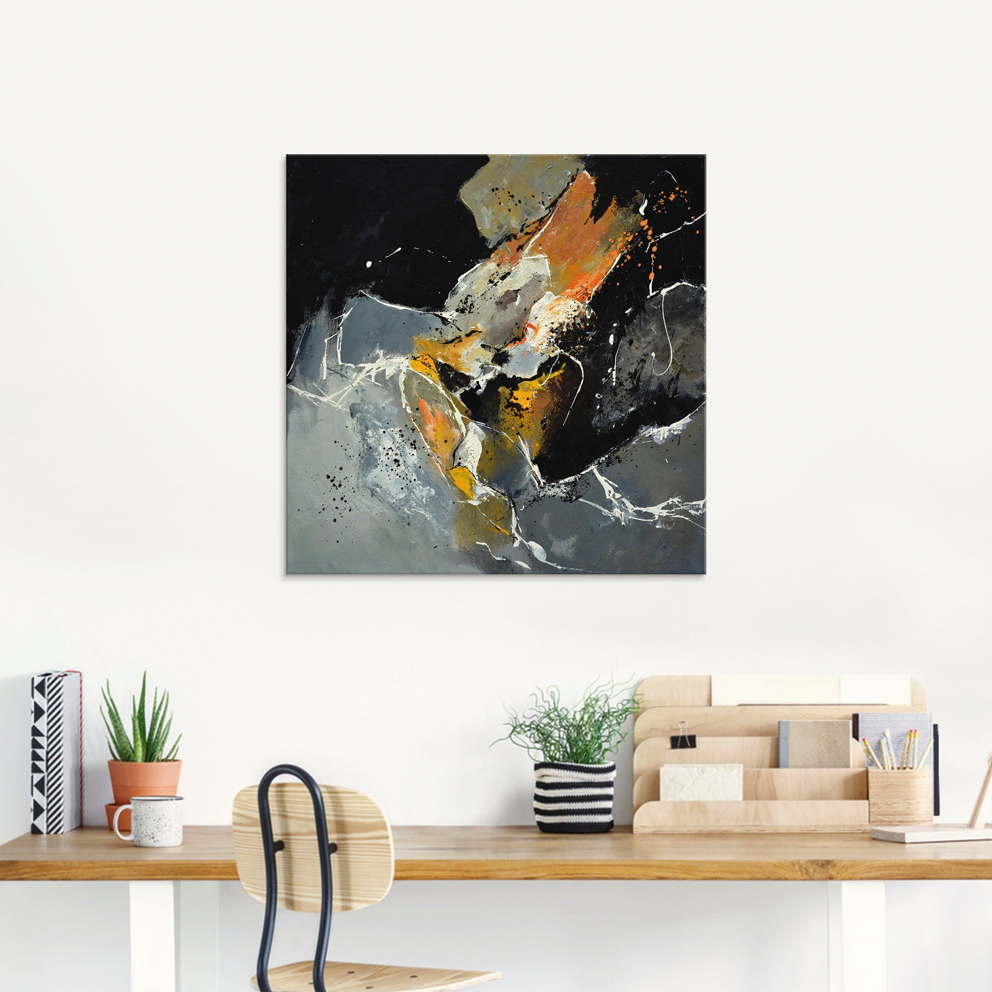 Artland Print op glas Abstract XV in verschillende maten