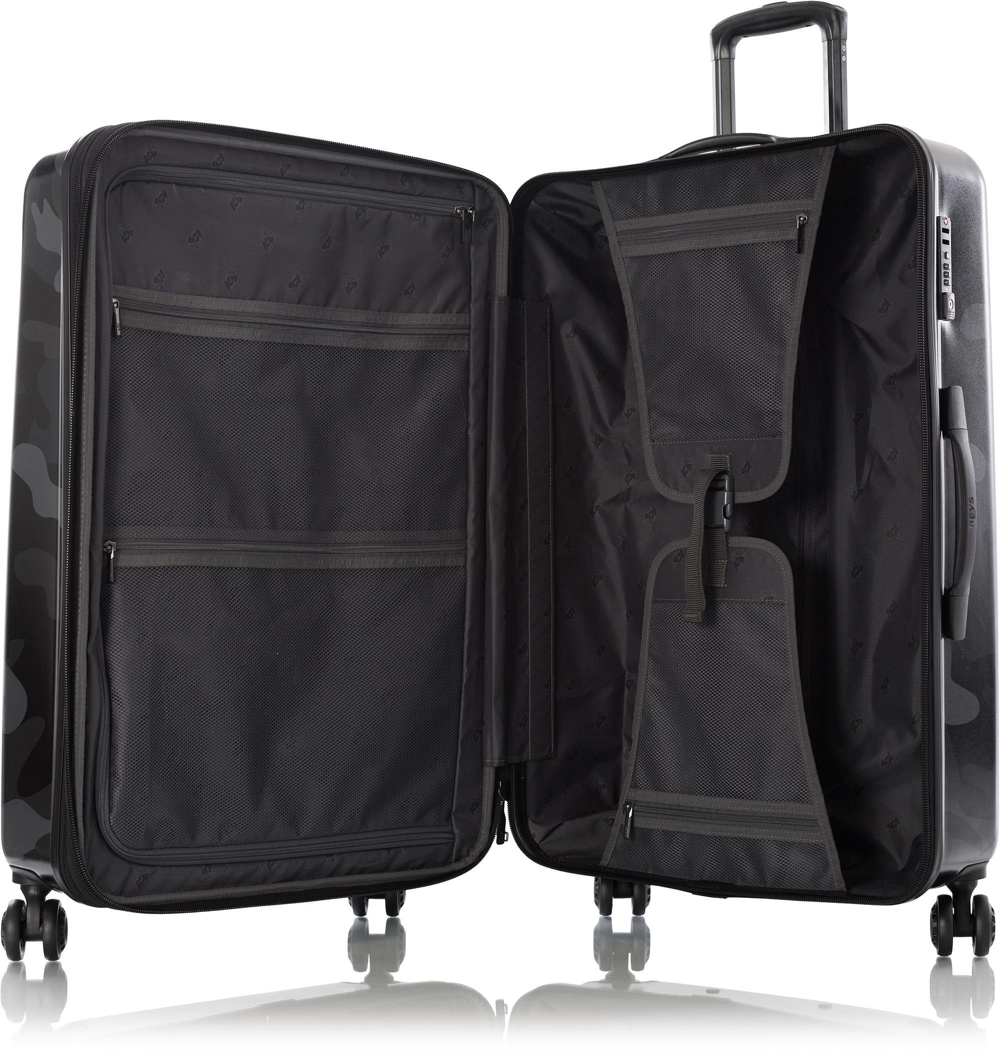 Heys Hardshell-trolley Black Camo, 76 cm Heys x Joachim Llambi reisbagage TSA-slot volumevergroting