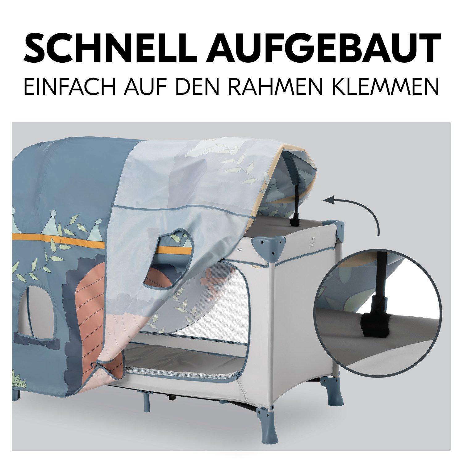 Hauck Bed tent Travel Bed Cover, Palace Aanvulling voor hauck reisbedden (120 x 60 cm)