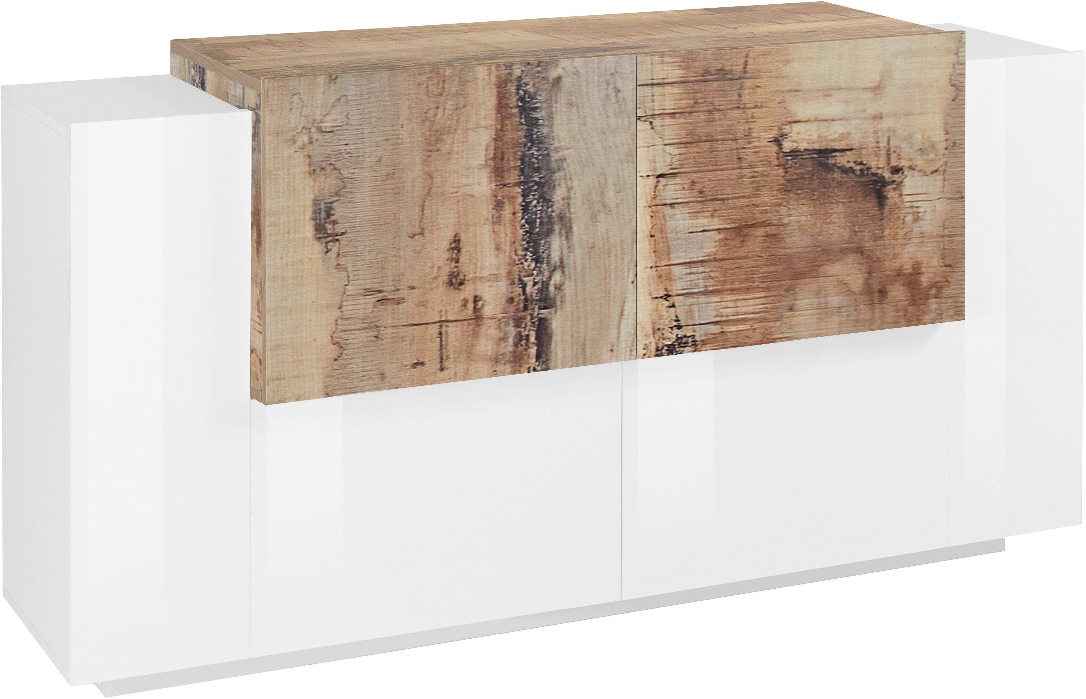 INOSIGN Dressoir Coro, commode, kast, buffet, greeploos met legplanken