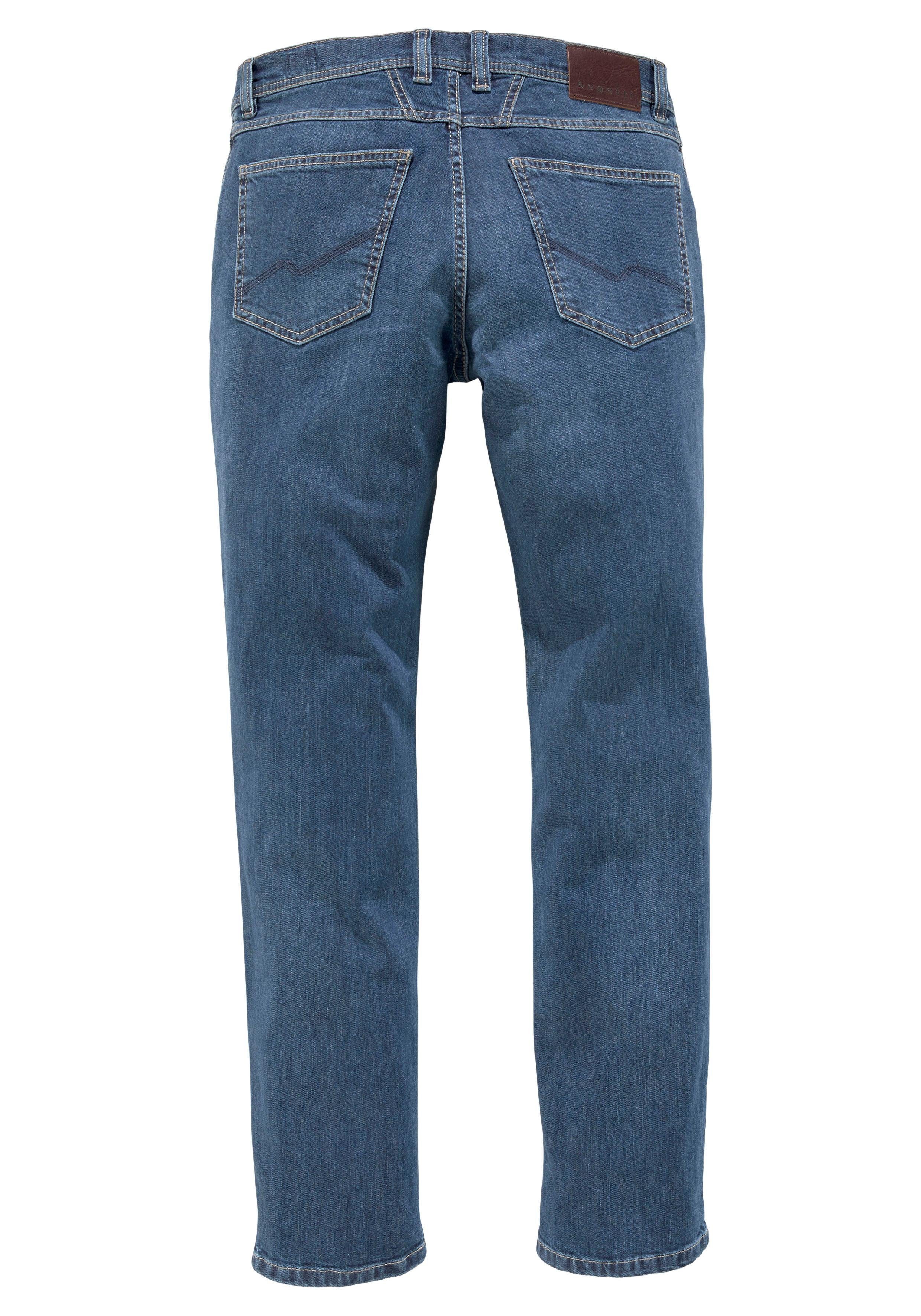 Bugatti 5-pocket jeans Band met riemlussen en zip-fly