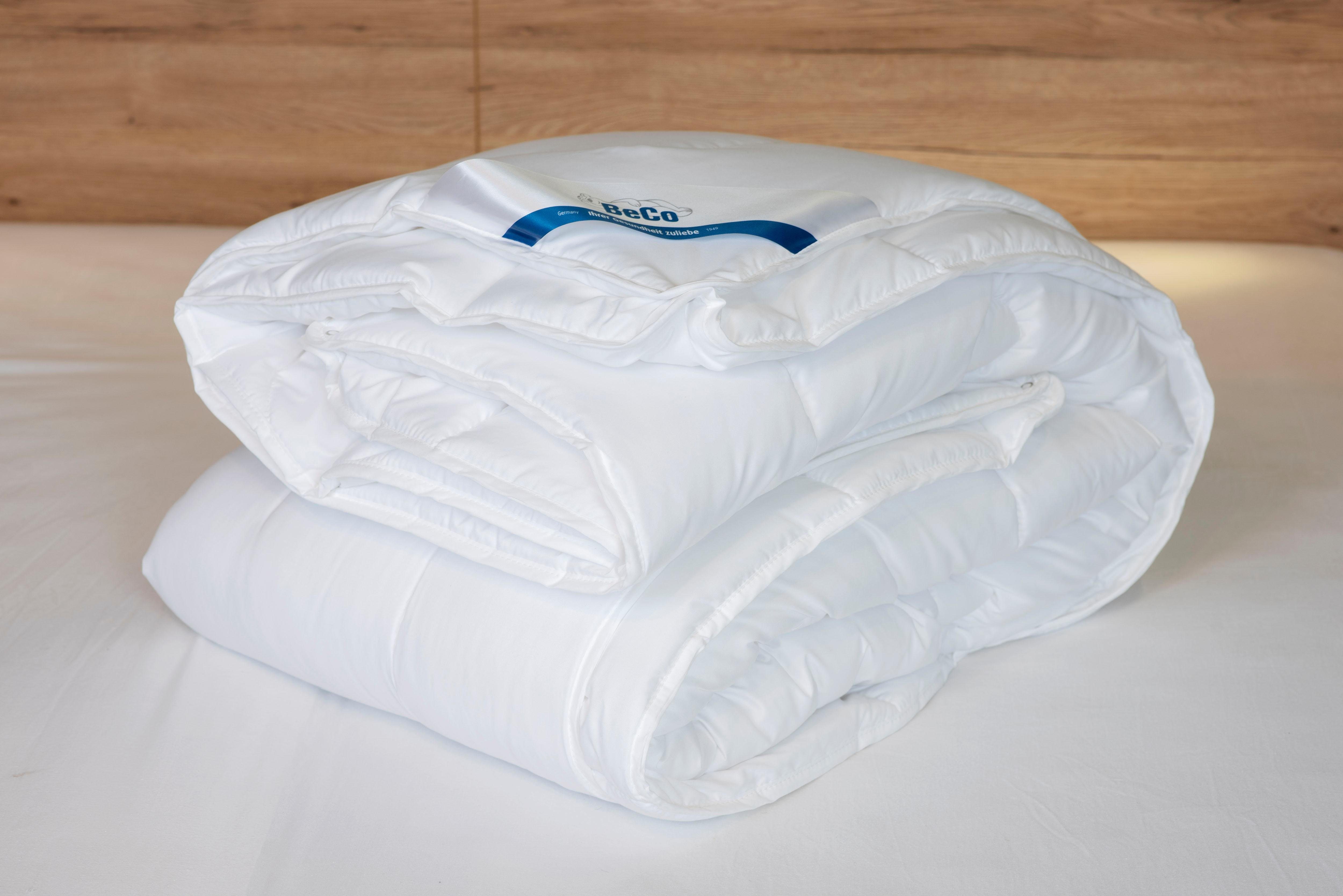 Beco Synthetisch dekbed + microfiberkussen Royal Soft Duo Dekbeddenset met hoofdkussen, 135x200 cm, zomer of winter