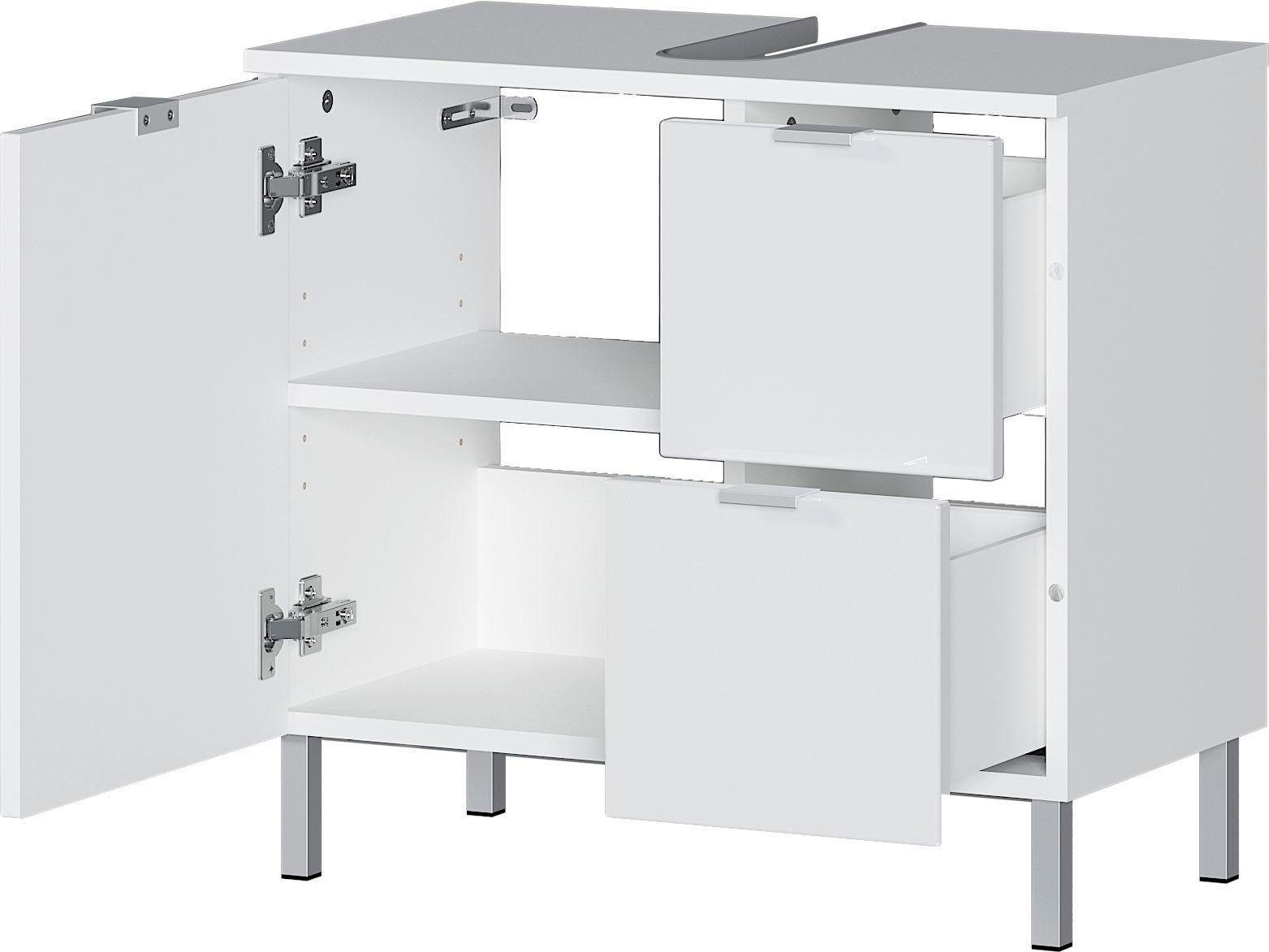 GERMANIA Wastafelonderkast GW-Mauresa in 2 breedtes, met lade (+ klep), soft-close, made in germany