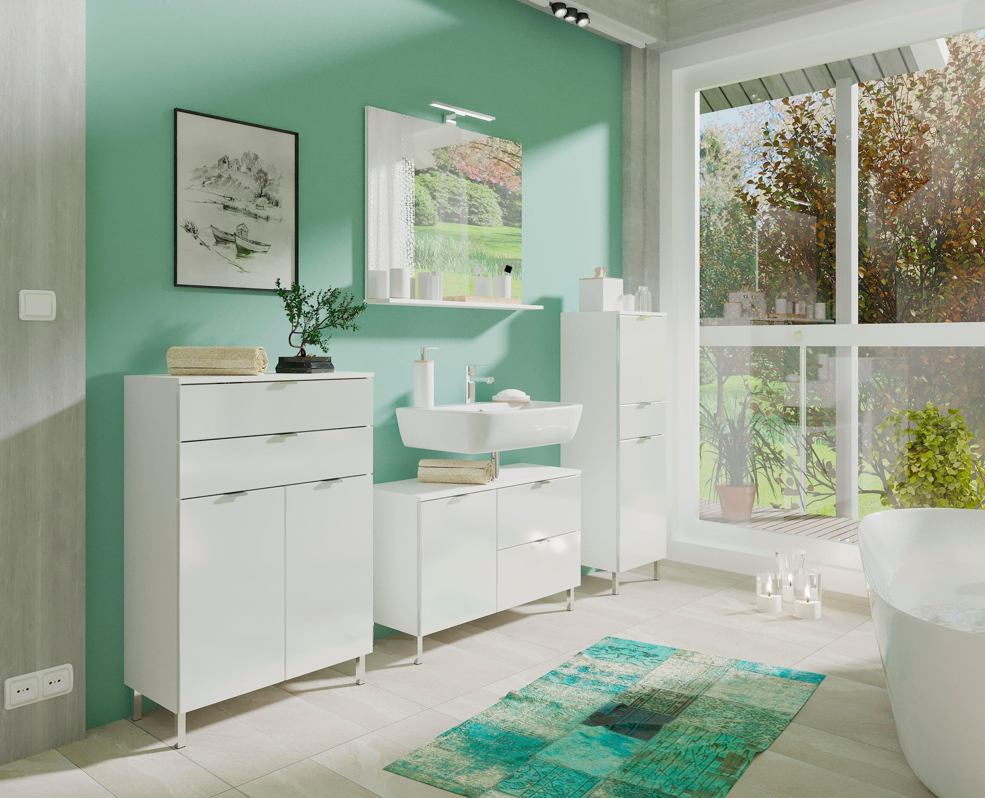 GERMANIA Wastafelonderkast GW-Mauresa in 2 breedtes, met lade (+ klep), soft-close, made in germany