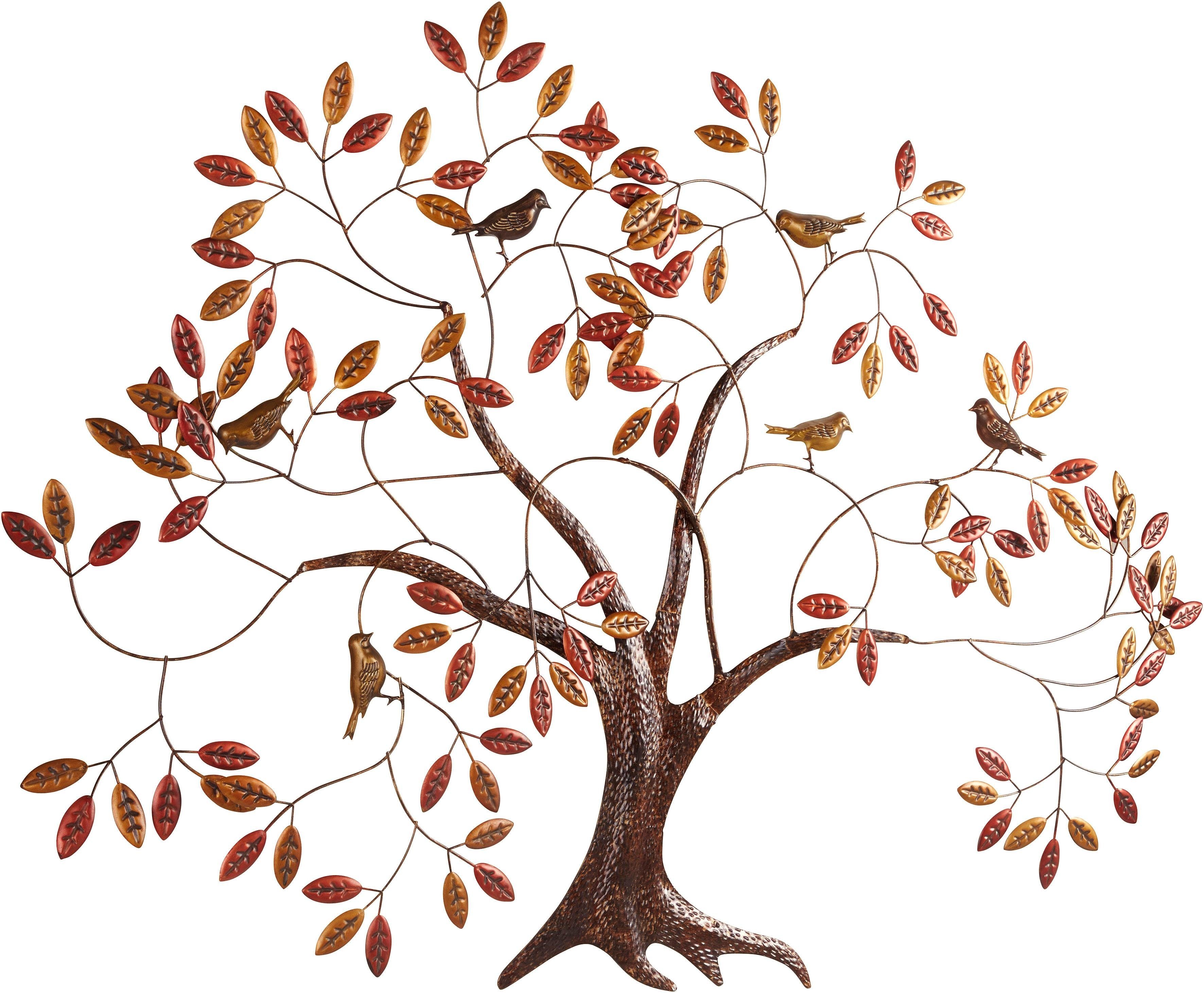 Home affaire Sierobject voor aan de wand Boom Wanddeco, wanddecoratie, van metaal, woonkamer