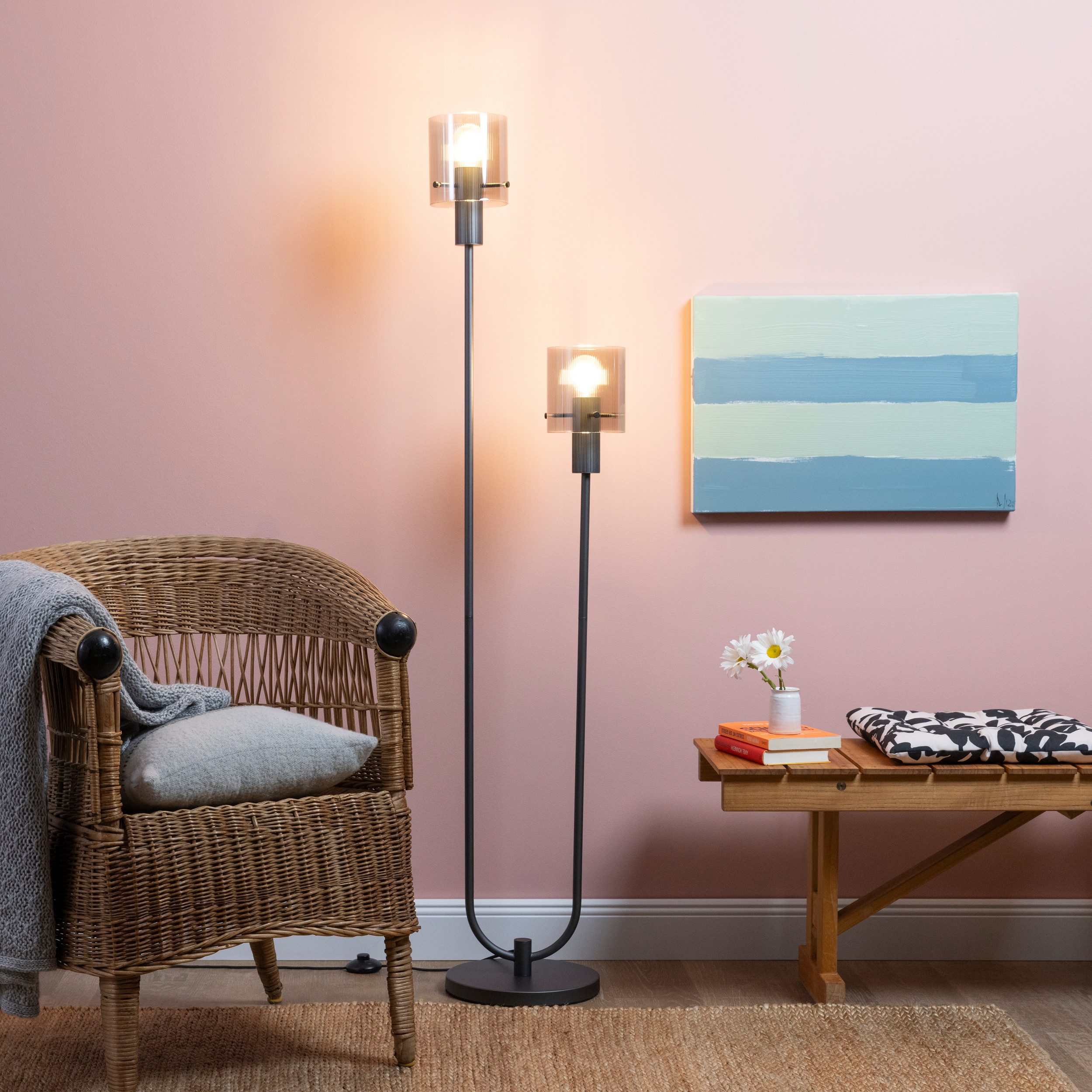 Brilliant Leuchten Staande lamp Riffelini