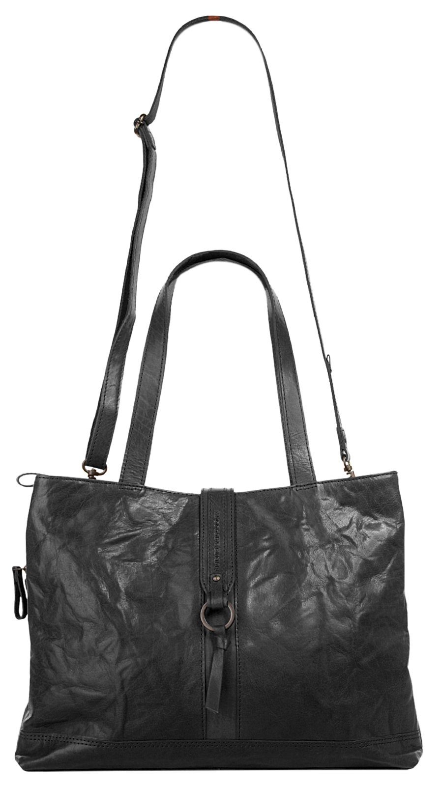 Spikes & Sparrow Aktetas echt leder
