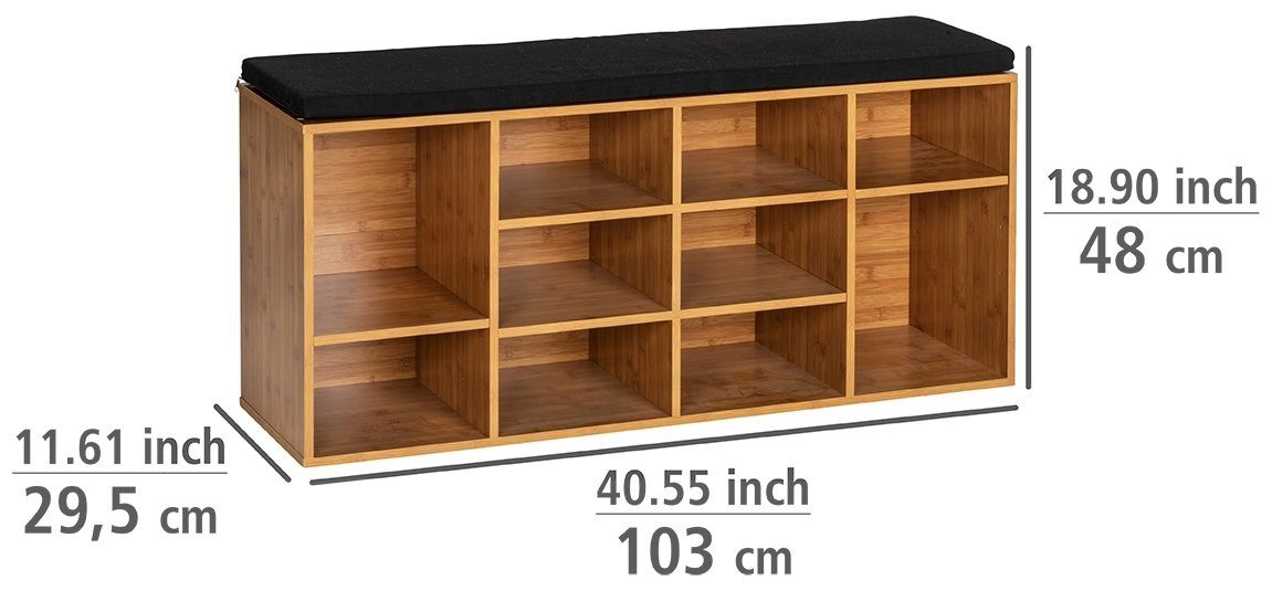 WENKO Schoenenbank Loft Bxdxh: 103x29,5x48 cm