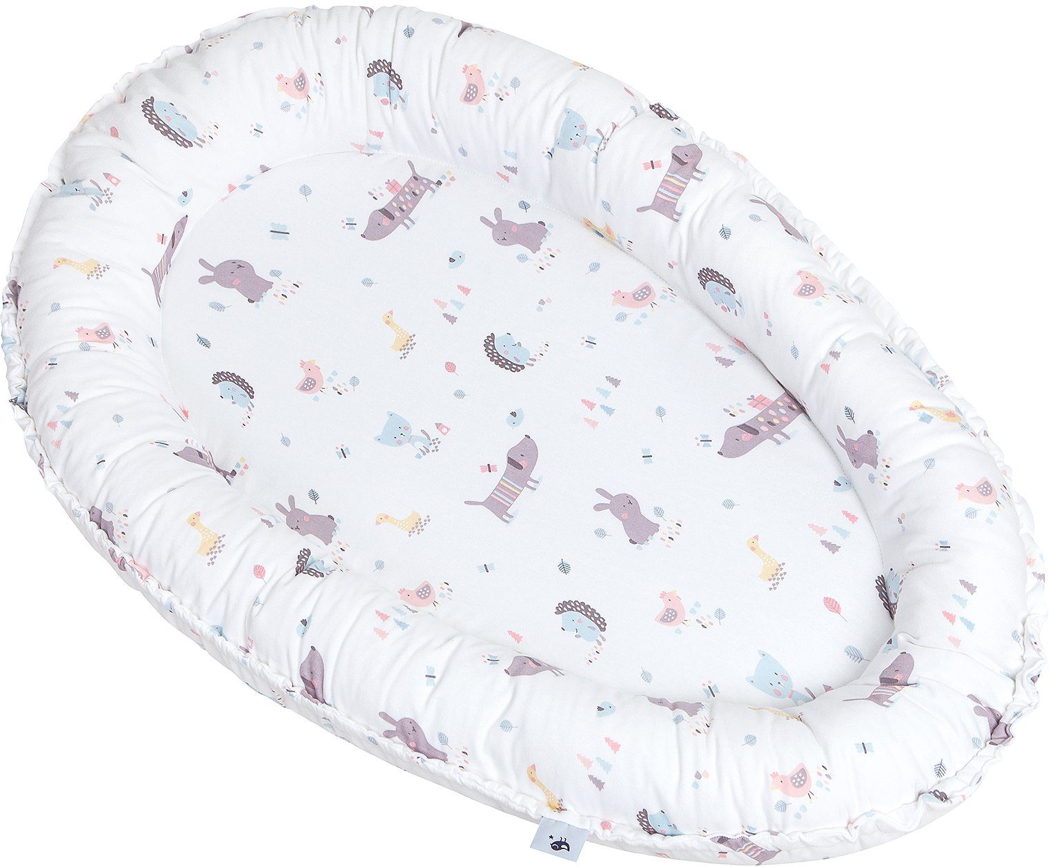 Zöllner Wiegje NIDO Jersey, Crazy Animals babykamer wit