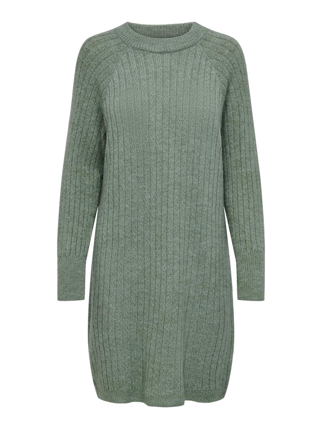 Only Lange trui ONLJAMELIA LS RAGLAN O-NECK DRESS KNT