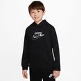 nike sportswear hoodie club fleece big kids' (boys') pullover hoodie zwart