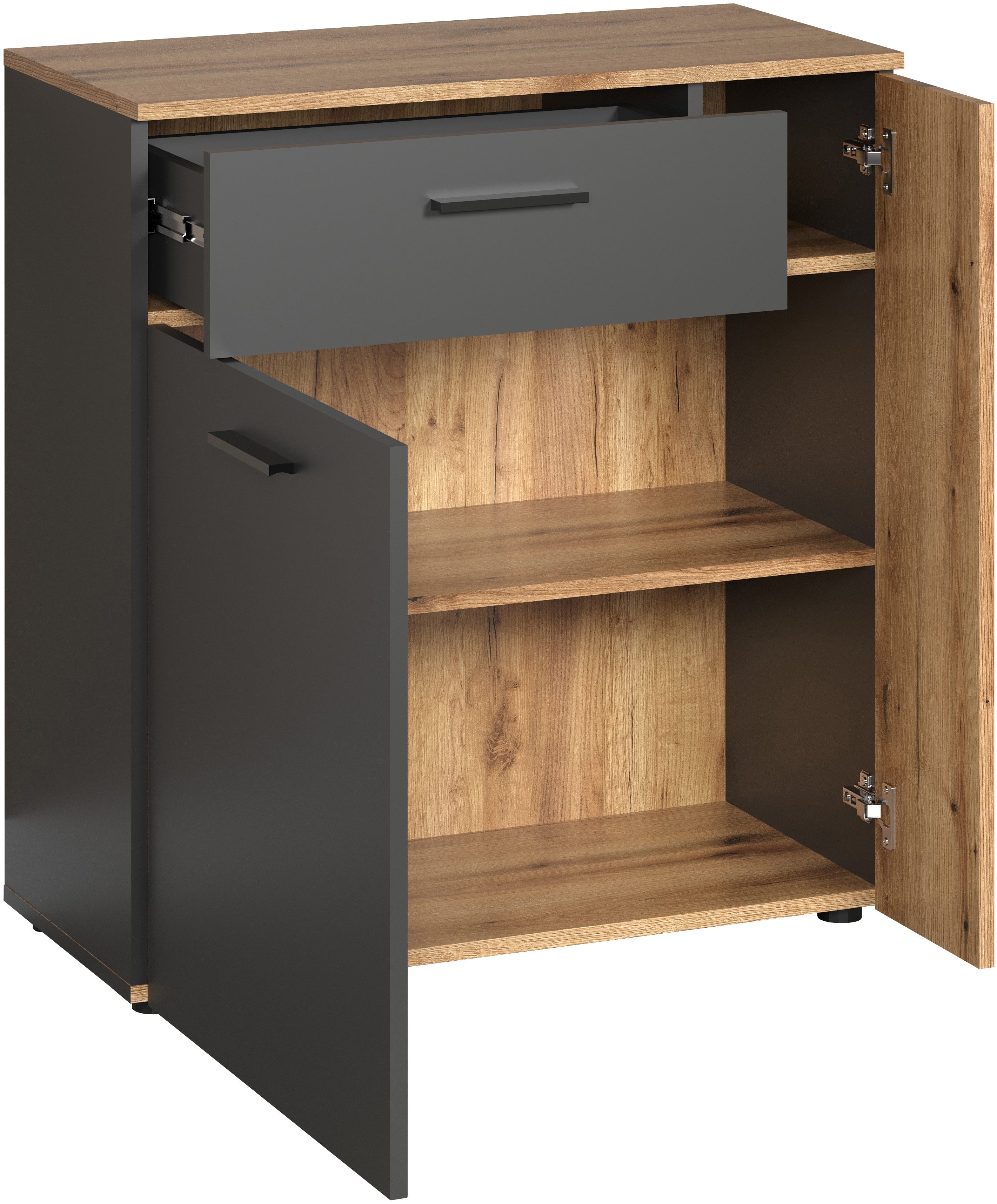 INOSIGN Kast Estepona Opbergkast voor vele ruimtes - (B/D/H) 80/38/86 cm (1 stuk)