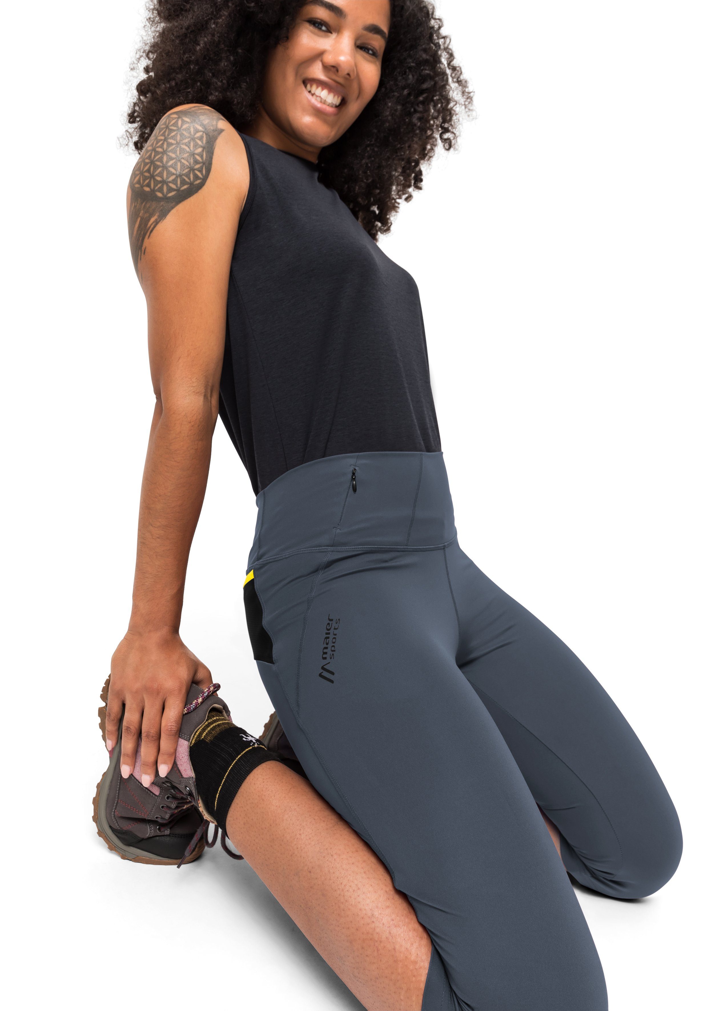 Maier Sports Capribroek Arenit Capri W Dames 3/4 wandelbroek, elastische outdoor tight, trekkingbroek