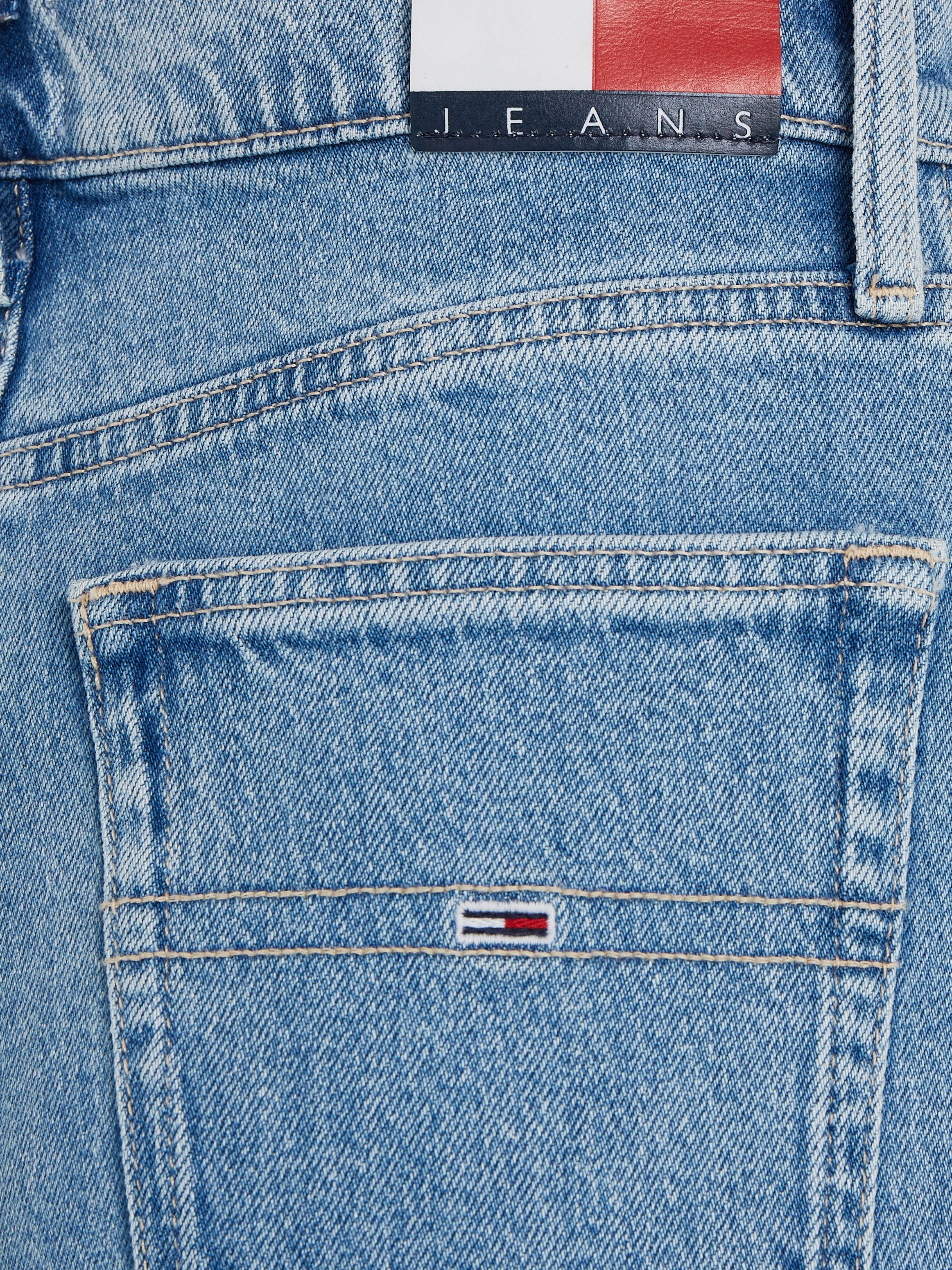 TOMMY JEANS Wijde jeans CLAIRE HGH WD BH4116 met tommy jeans merklabel & badge