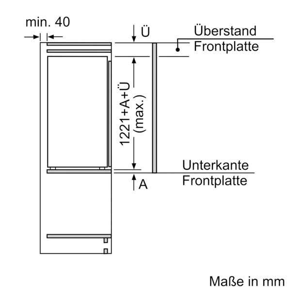 BOSCH Inbouwkoelkast KIL42VFE0, 122,1 cm x 54,1 cm