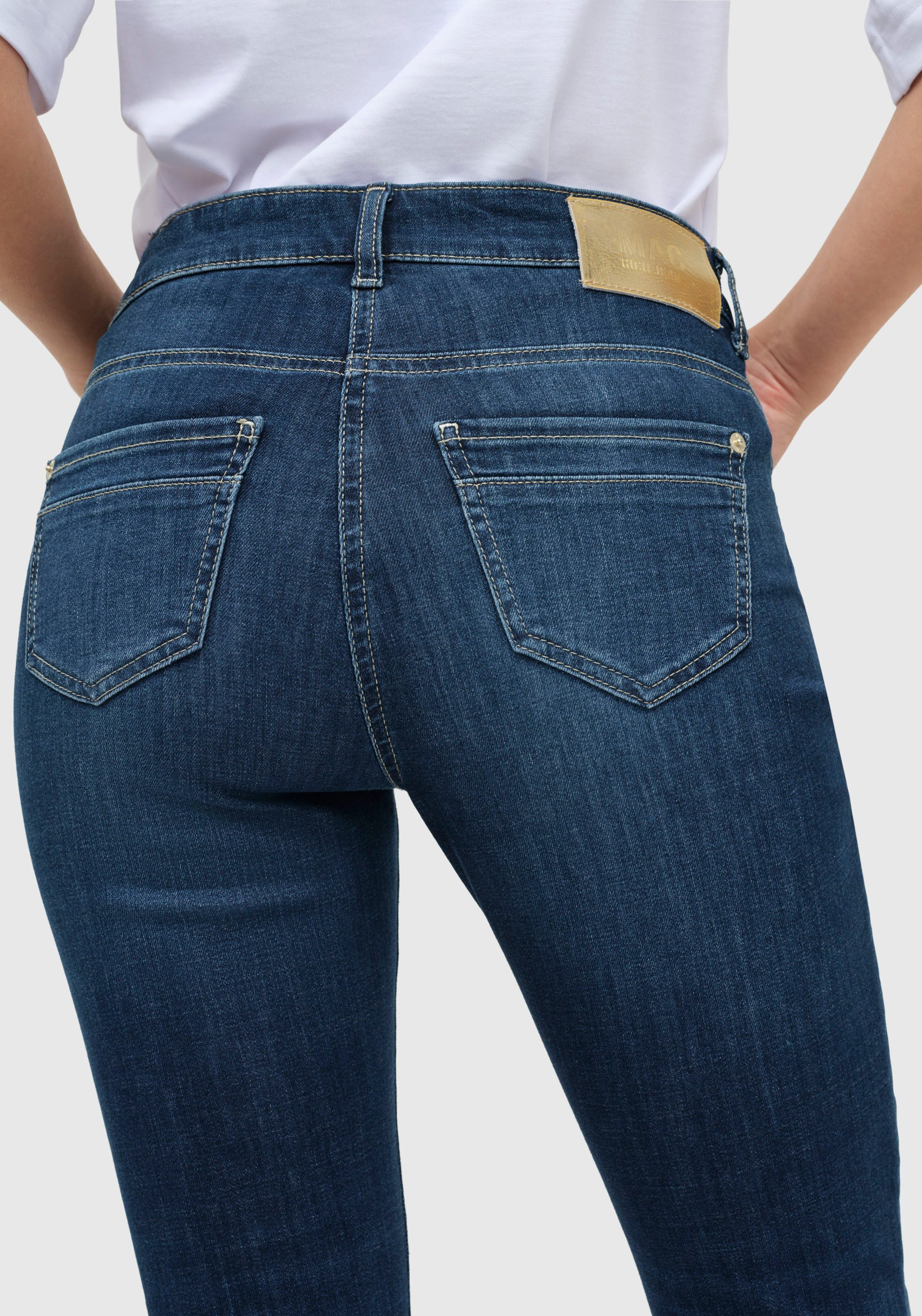 MAC Ankle jeans Rich-slim chic Met bijzonder kleingeldzakje