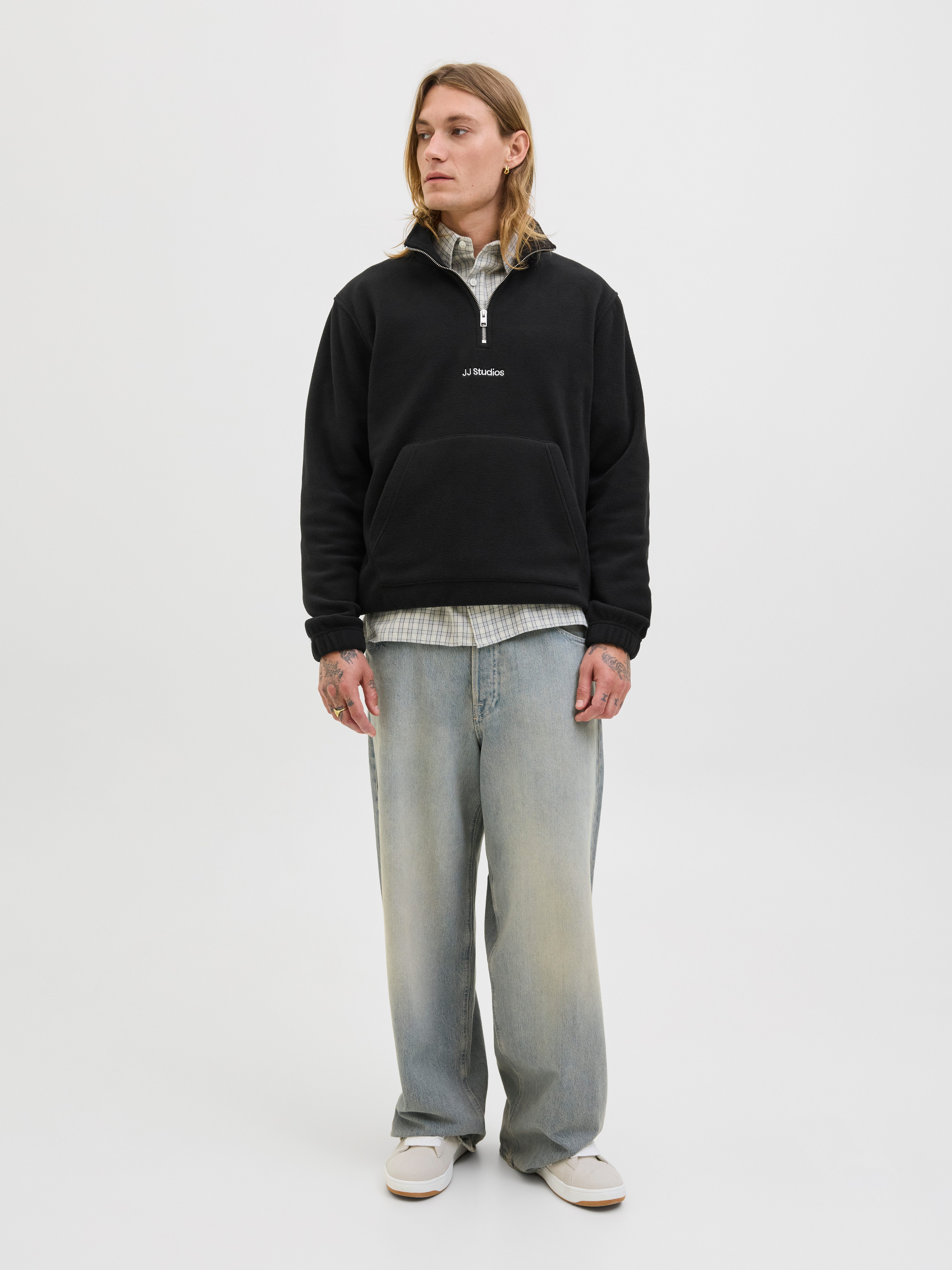 Jack & Jones Sweatshirt JJSOHO HALFZIP FLEECE