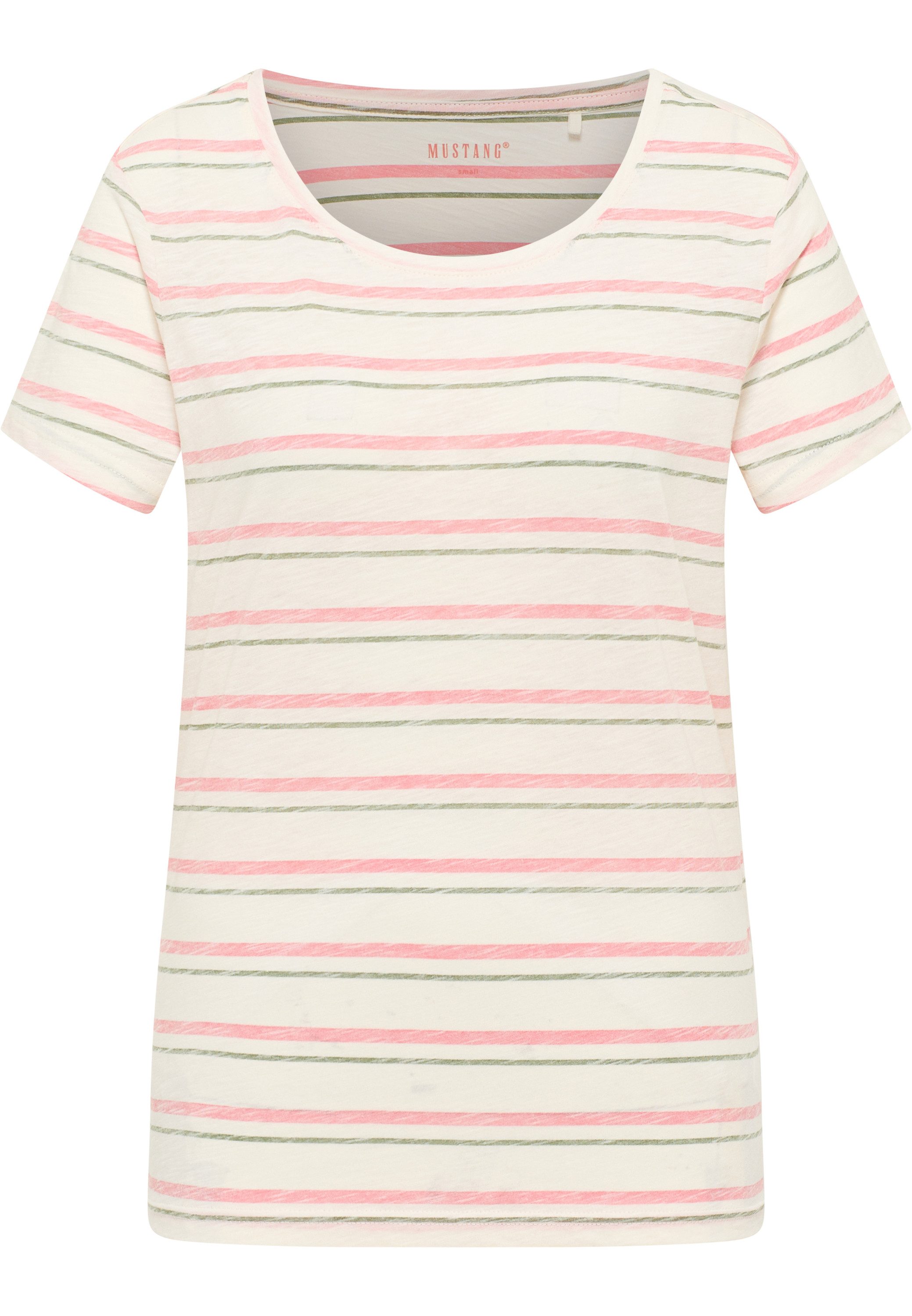 MUSTANG Shirt met korte mouwen Dames stijl Alma