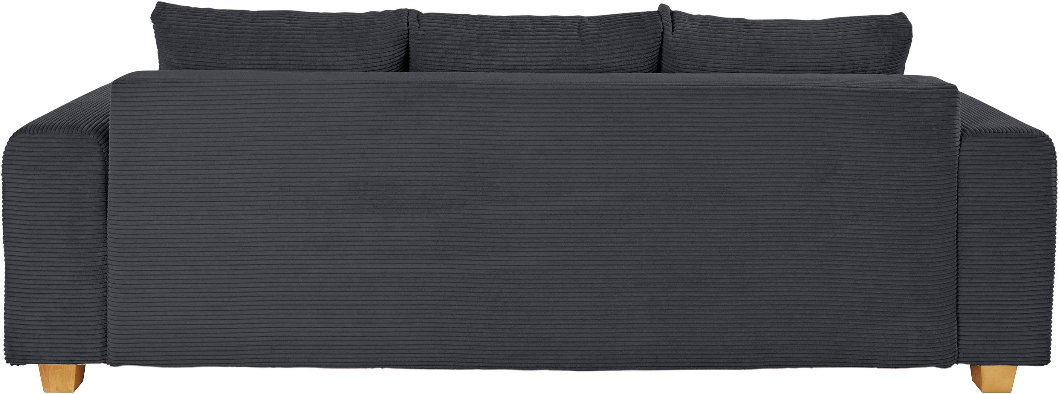 COLLECTION AB Slaapbank Yves Bedfunctie, bedlade, bonnellvering, rugkussen, sierkussen