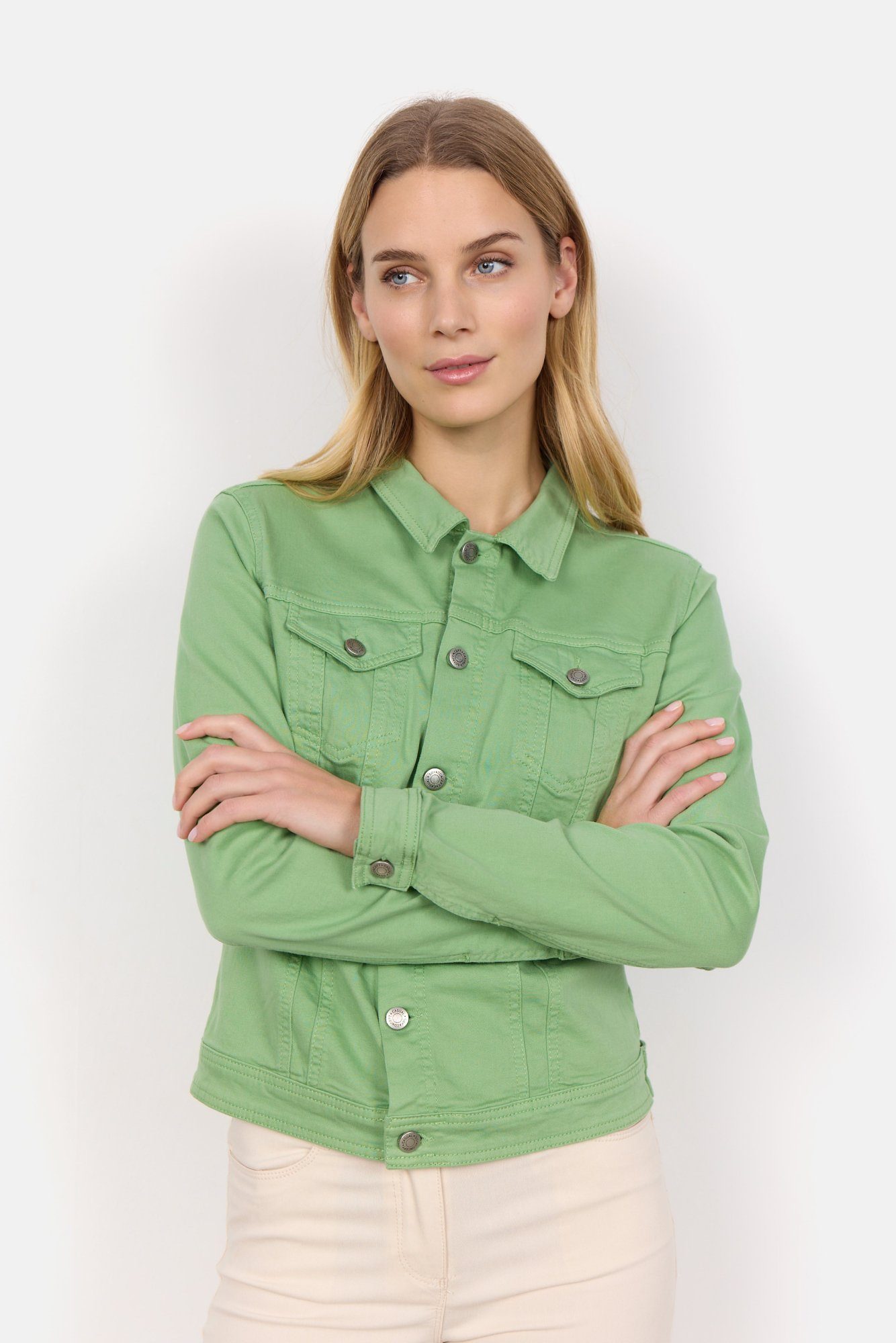 soyaconcept Jeansblazer SC-ERNA 2 Jeansjack in getailleerde vorm en mooie kleuren