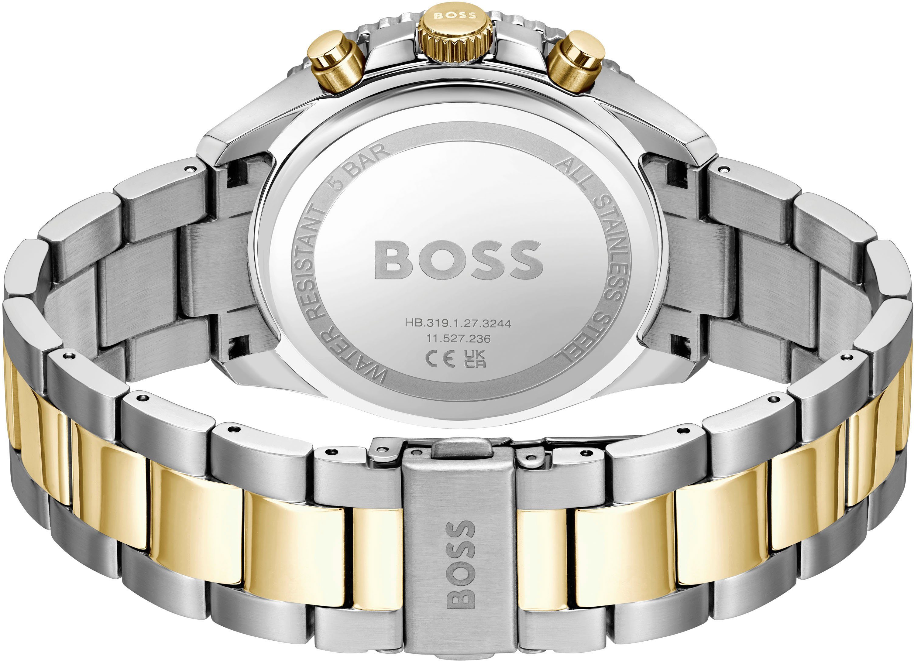 Boss Chronograaf RUNNER Quartzhorloge, herenhorloge, horloge, stopwatchfunctie, roestvrijstalen band