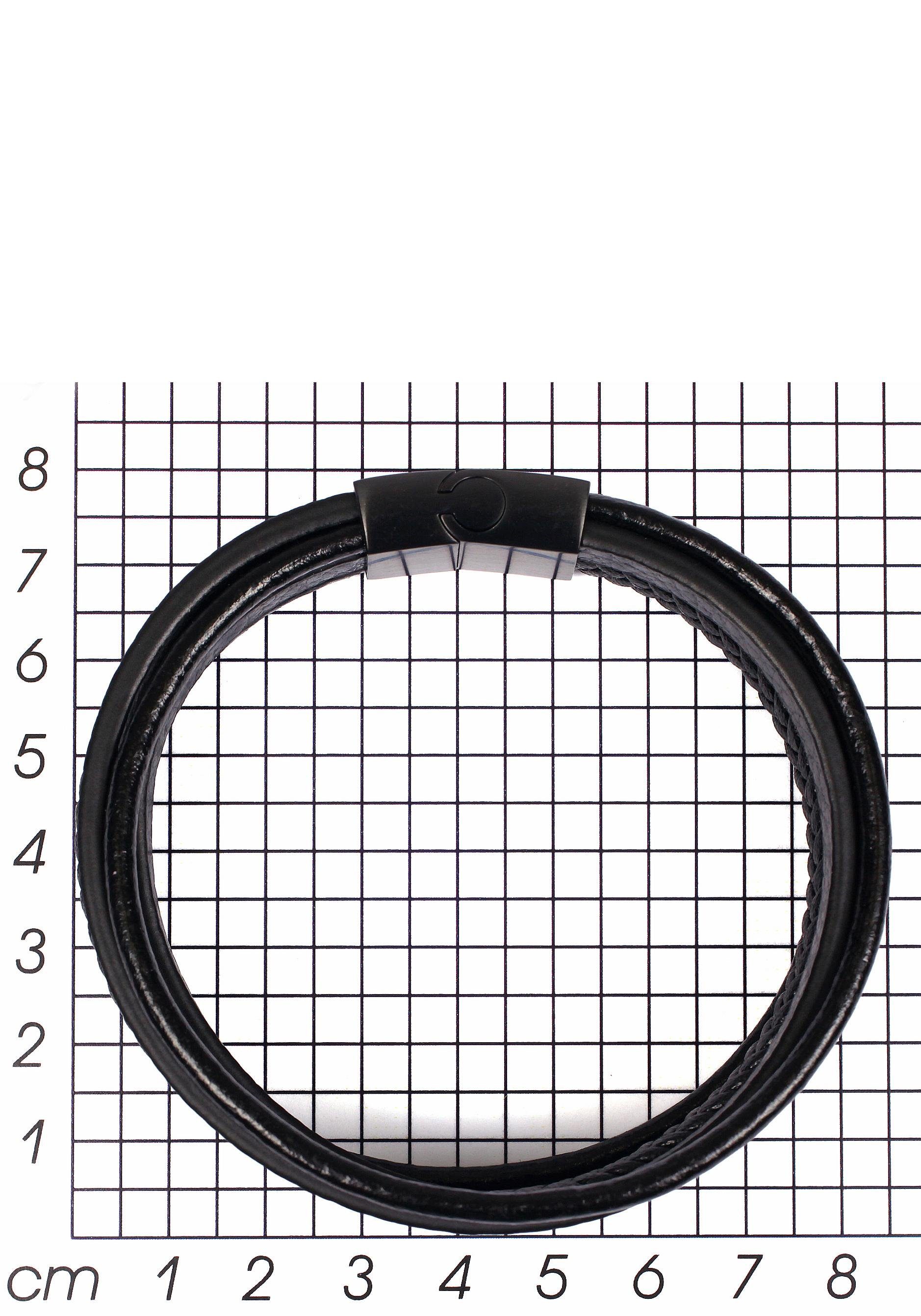 Firetti Leren armband In mannelijk design, meerrijig, gedeeltelijk gevlochten
